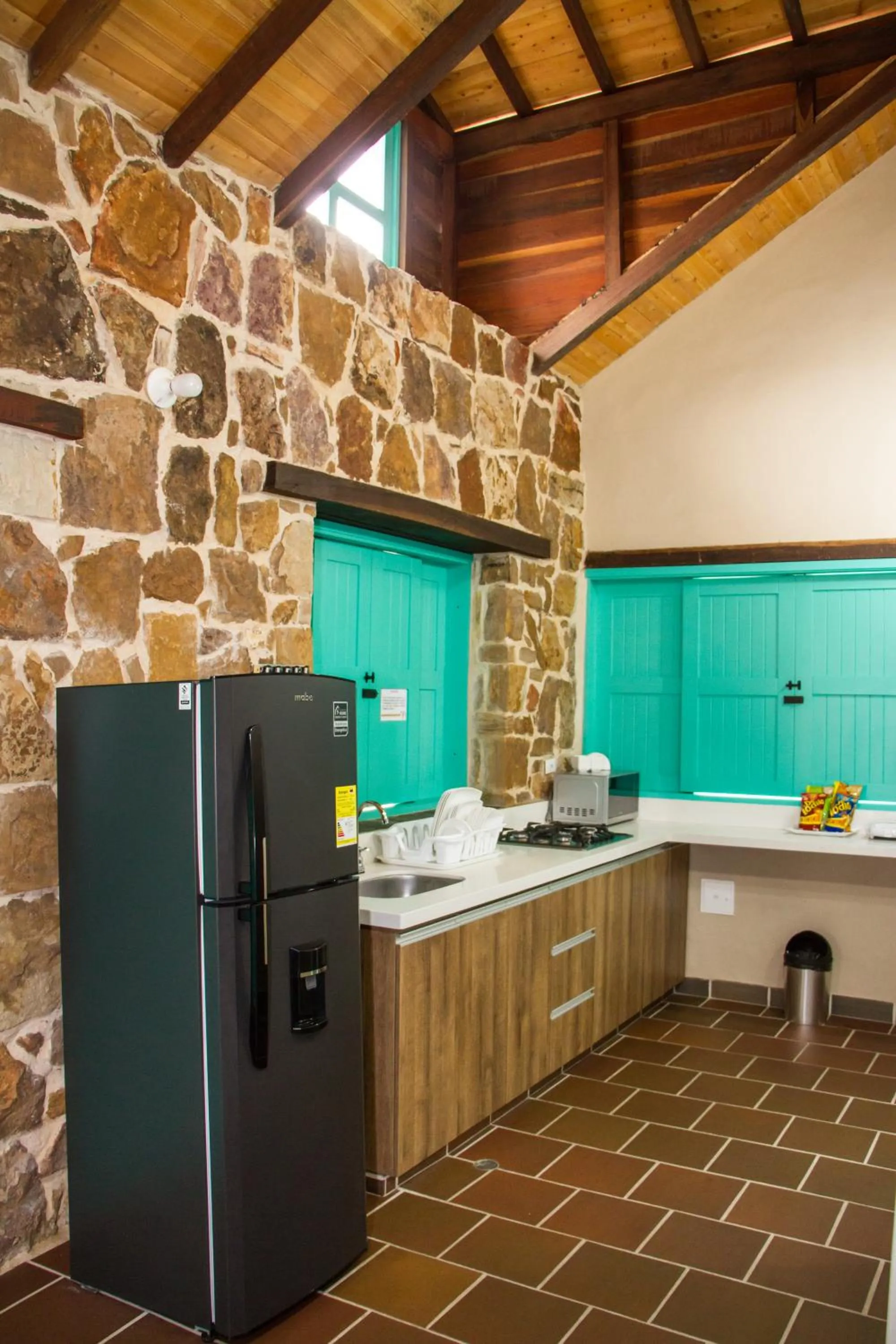 Kitchen or kitchenette in Hotel Mesa De Los Santos