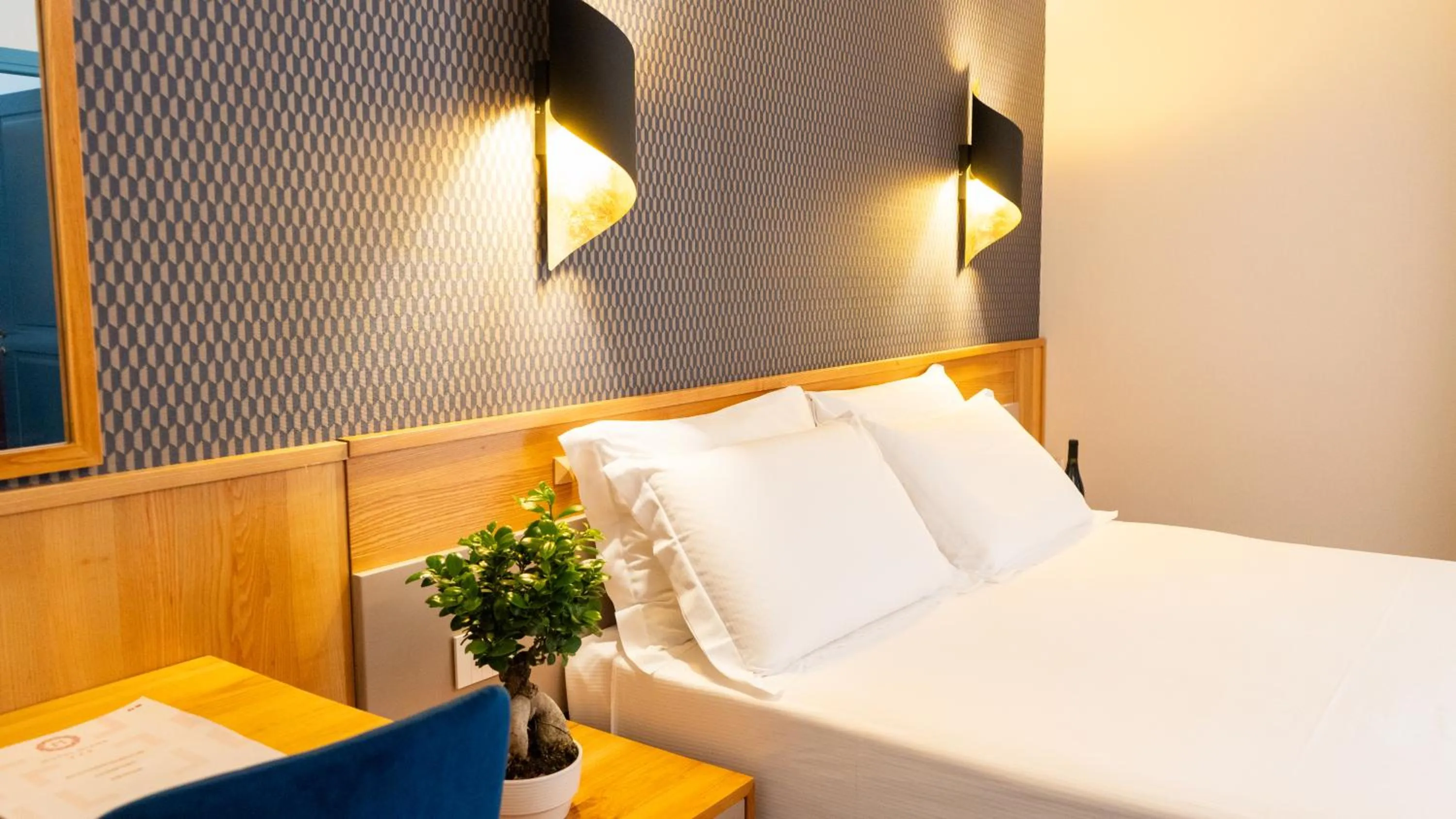 Decorative detail, Bed in Hotel Diana