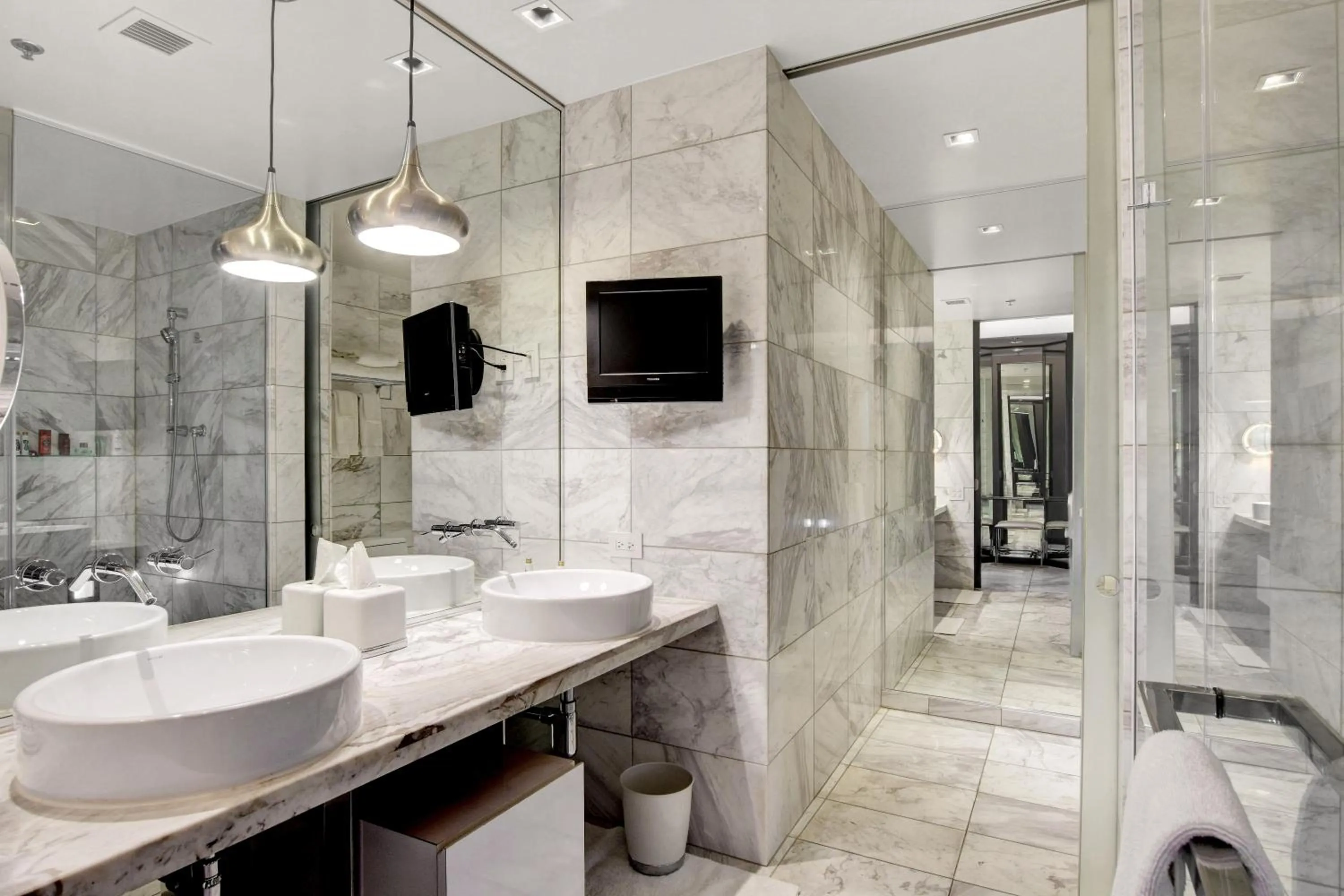 Bathroom in Private Luxury Panoramic Suite at Palms Place
