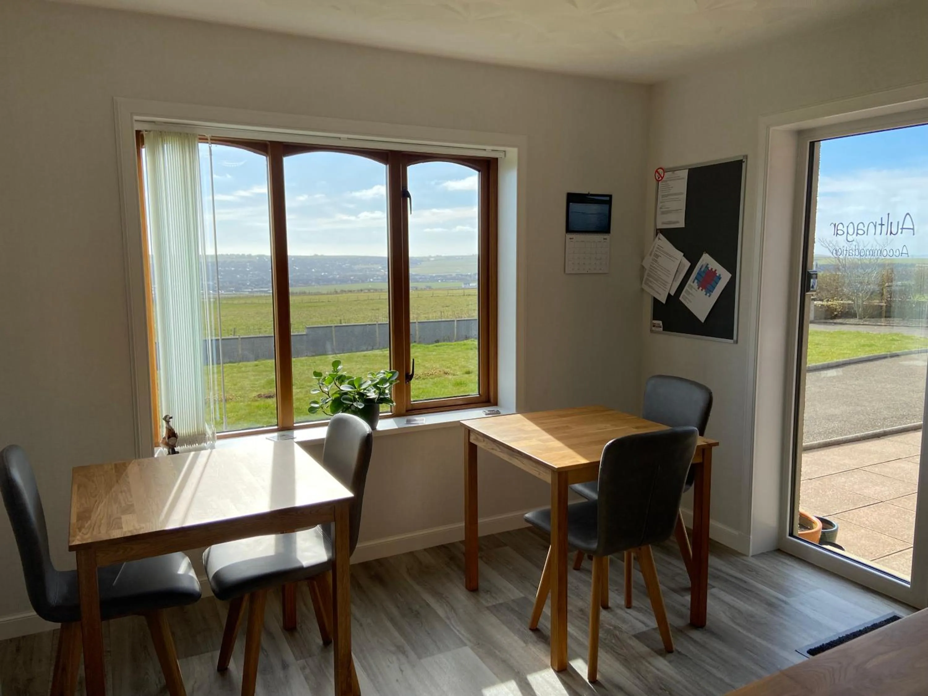 Dining area in Aultnagar Accommodation