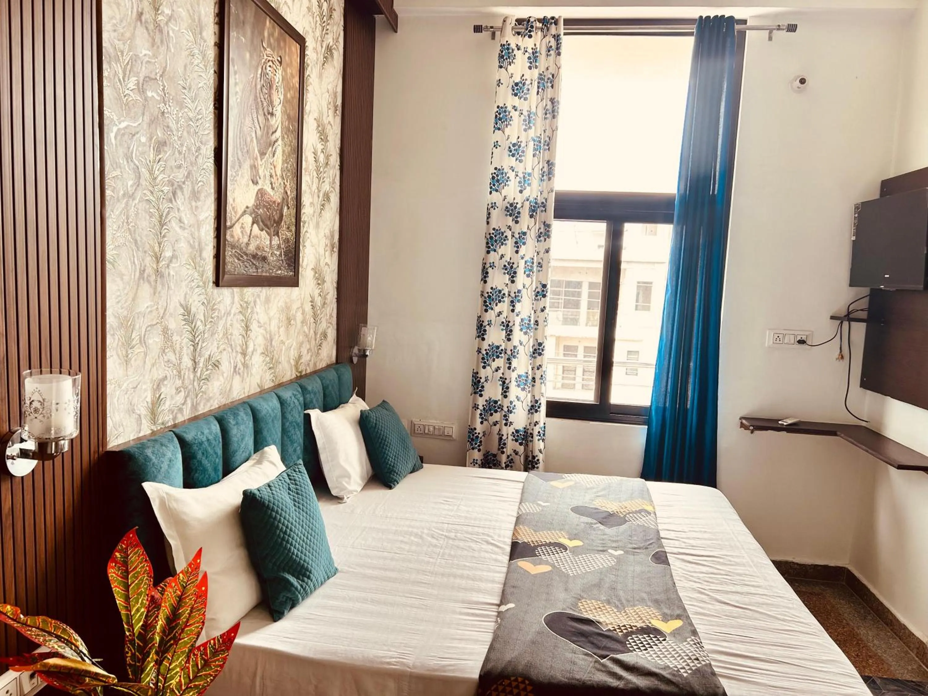 View (from property/room), Bed in ASHOKA PALACE