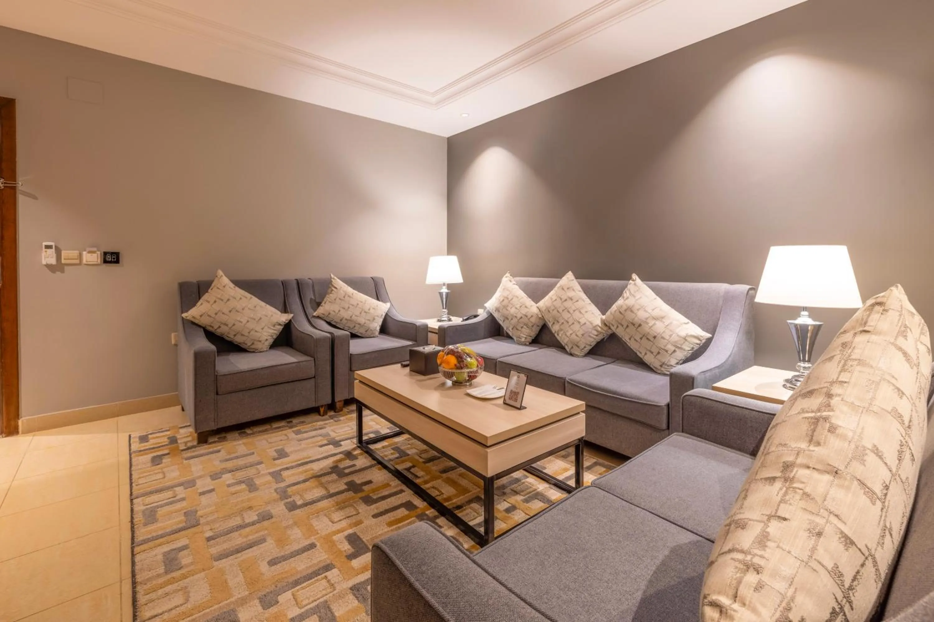 Living room in Enala Hotel Apartments- Tabuk