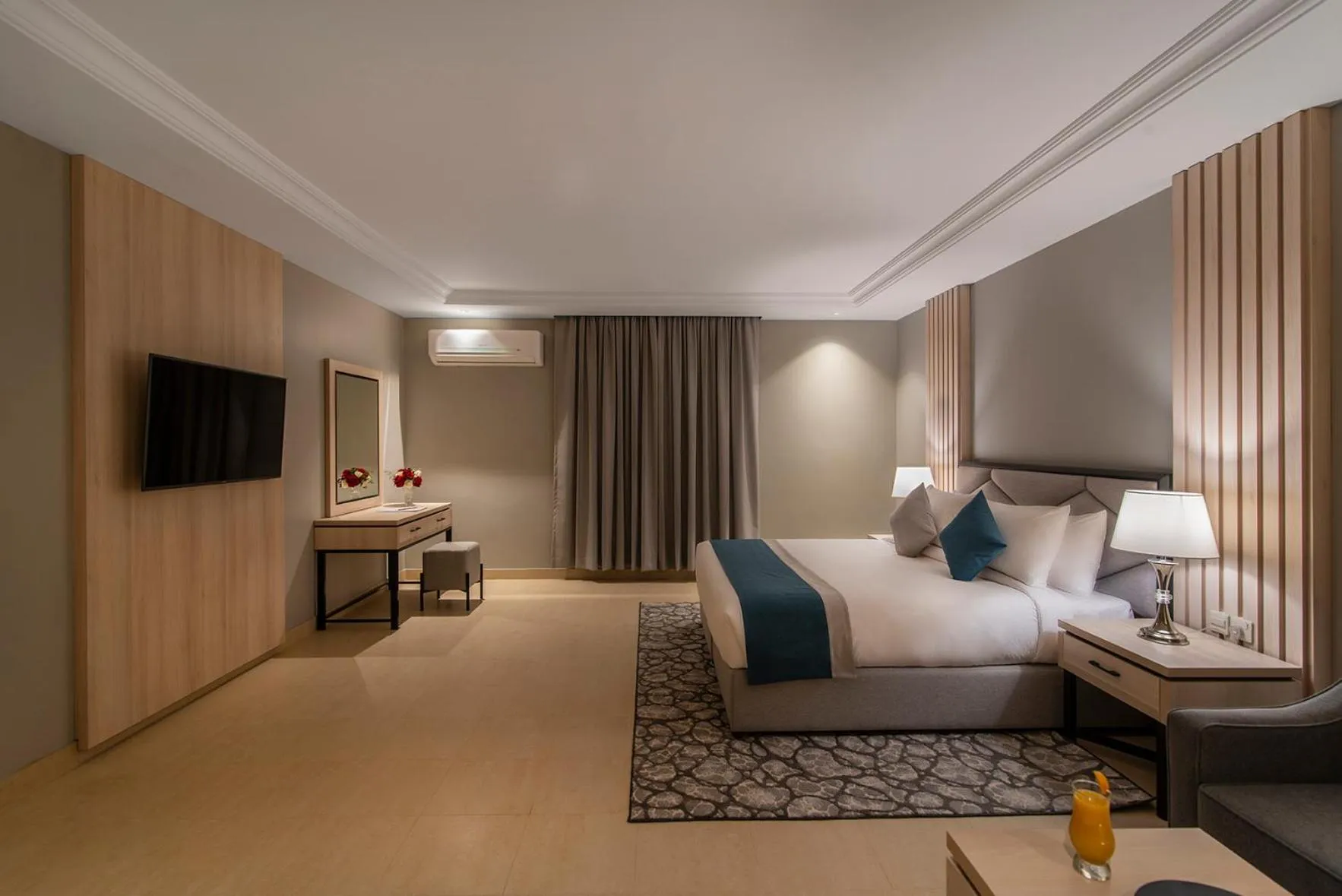Bed in Enala Hotel Apartments- Tabuk