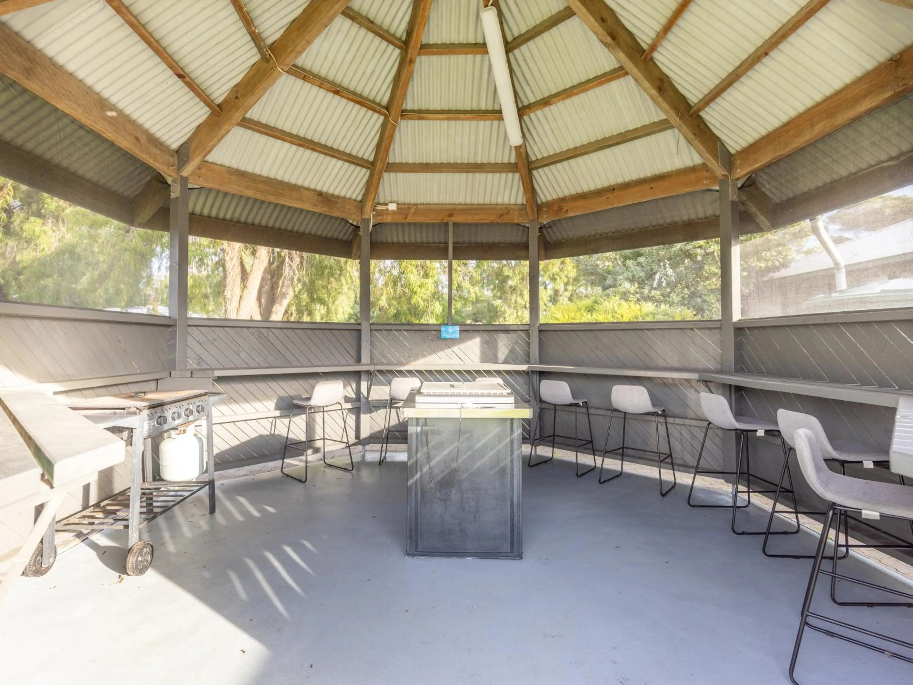 BBQ facilities in NRMA Portland Bay Holiday Park