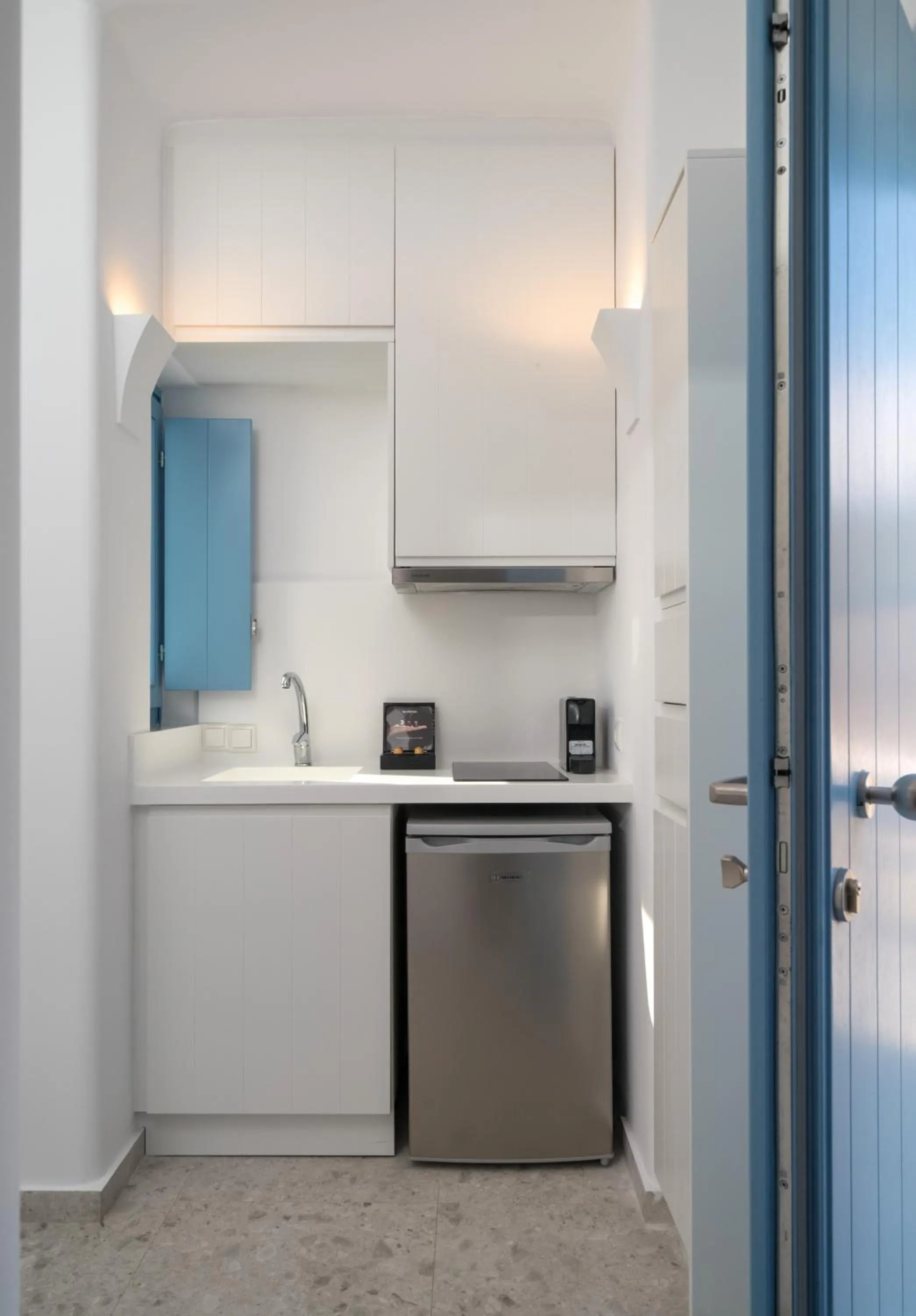 kitchen in Camvillia Donoussa Village Suites