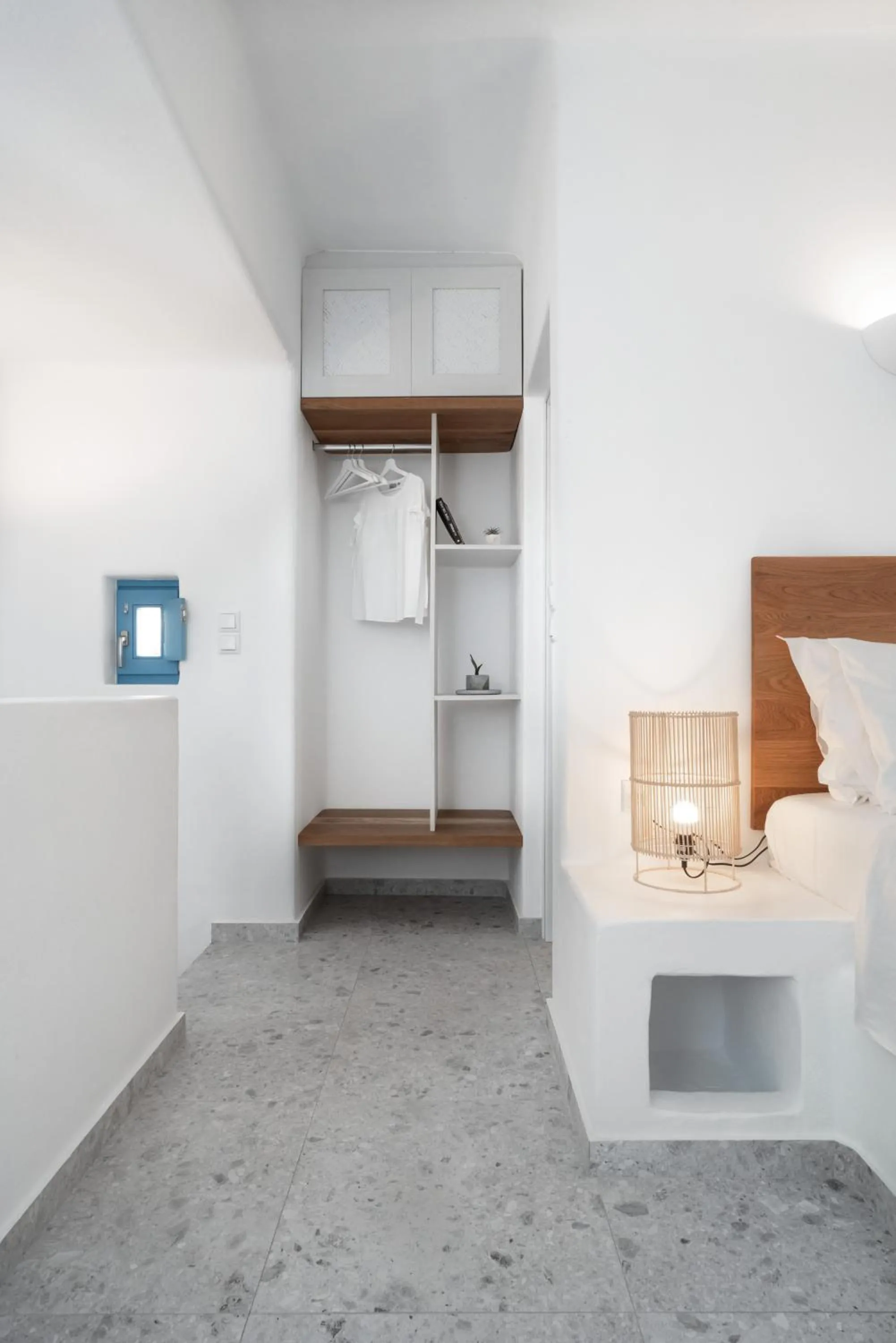 wardrobe, Bed in Camvillia Donoussa Village Suites