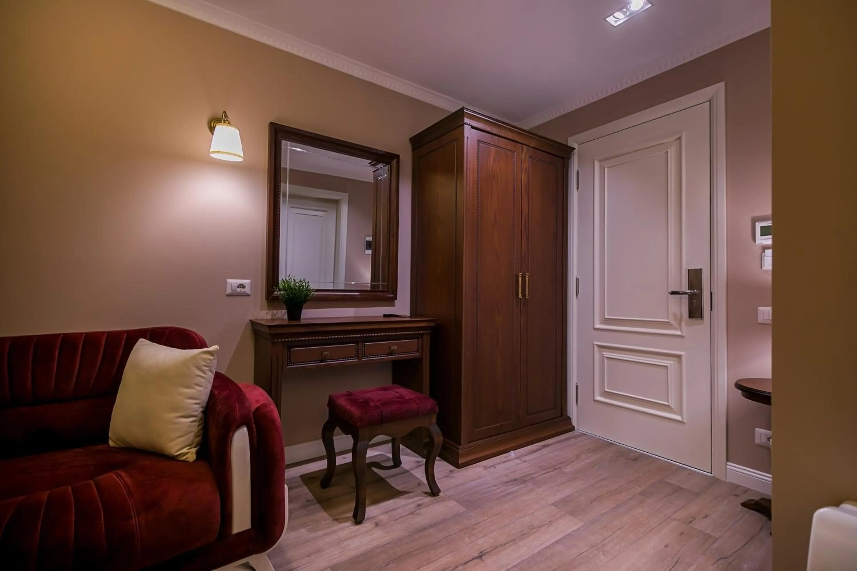 Seating area in Legacy Boutique Hotel