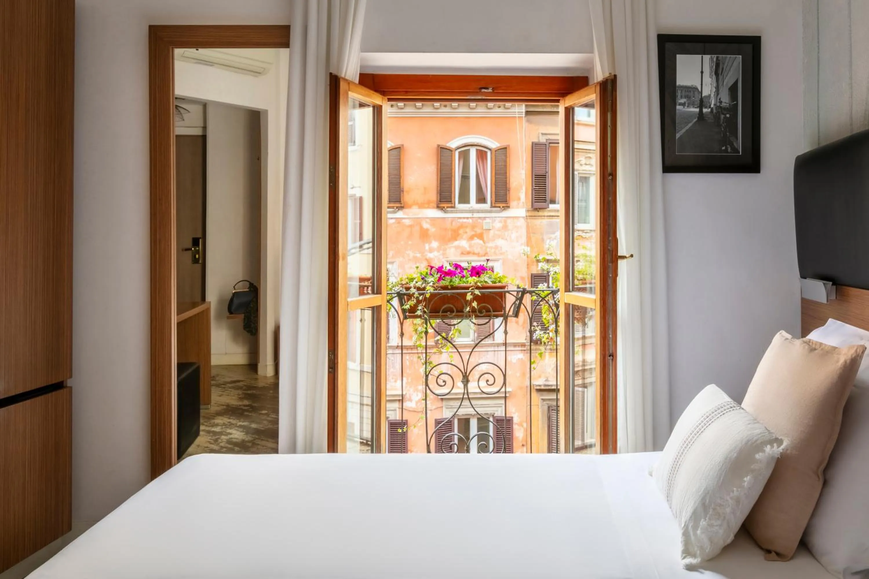 Bed in Hotel Concordia