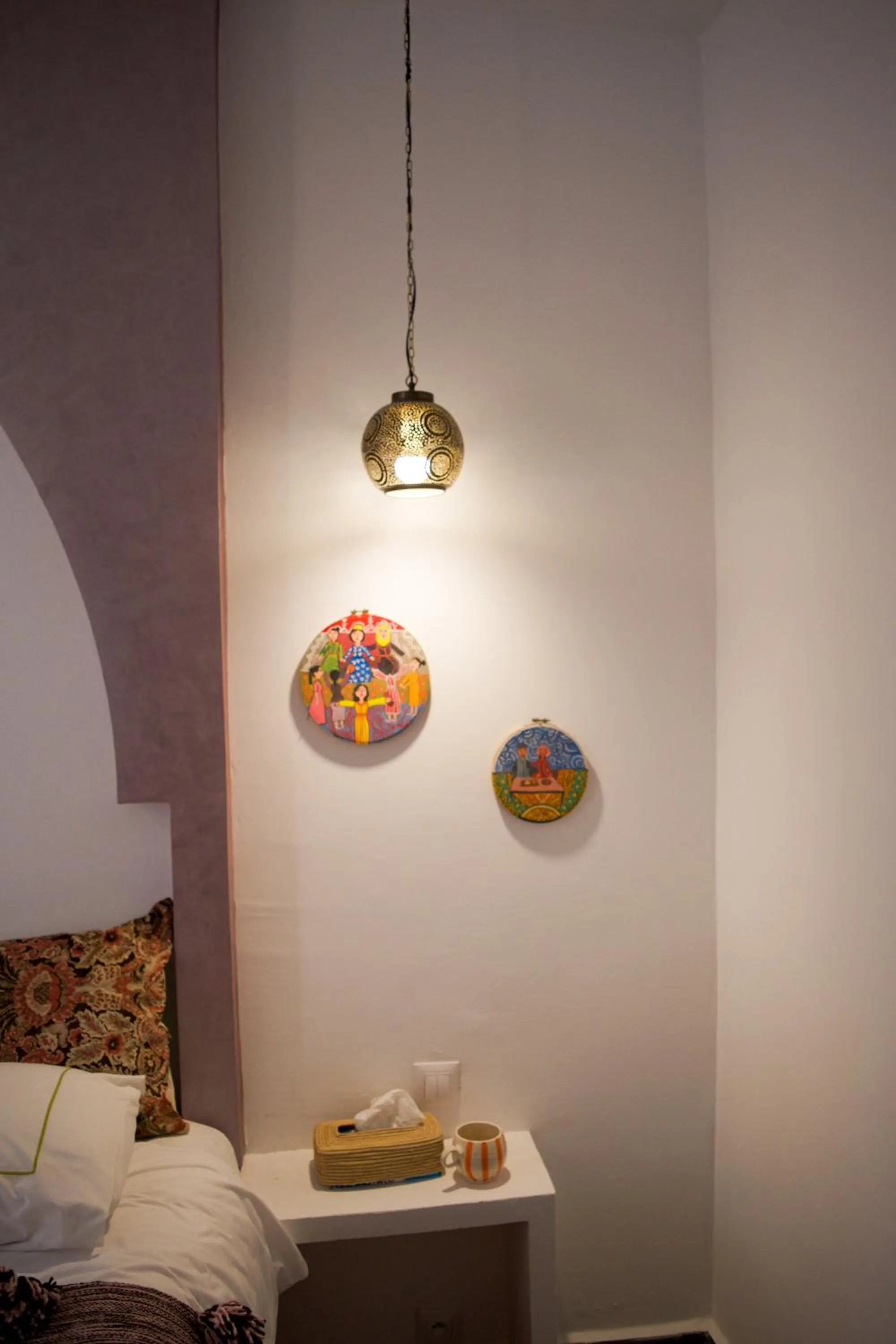 Bed in Riad Le Khan Mogador