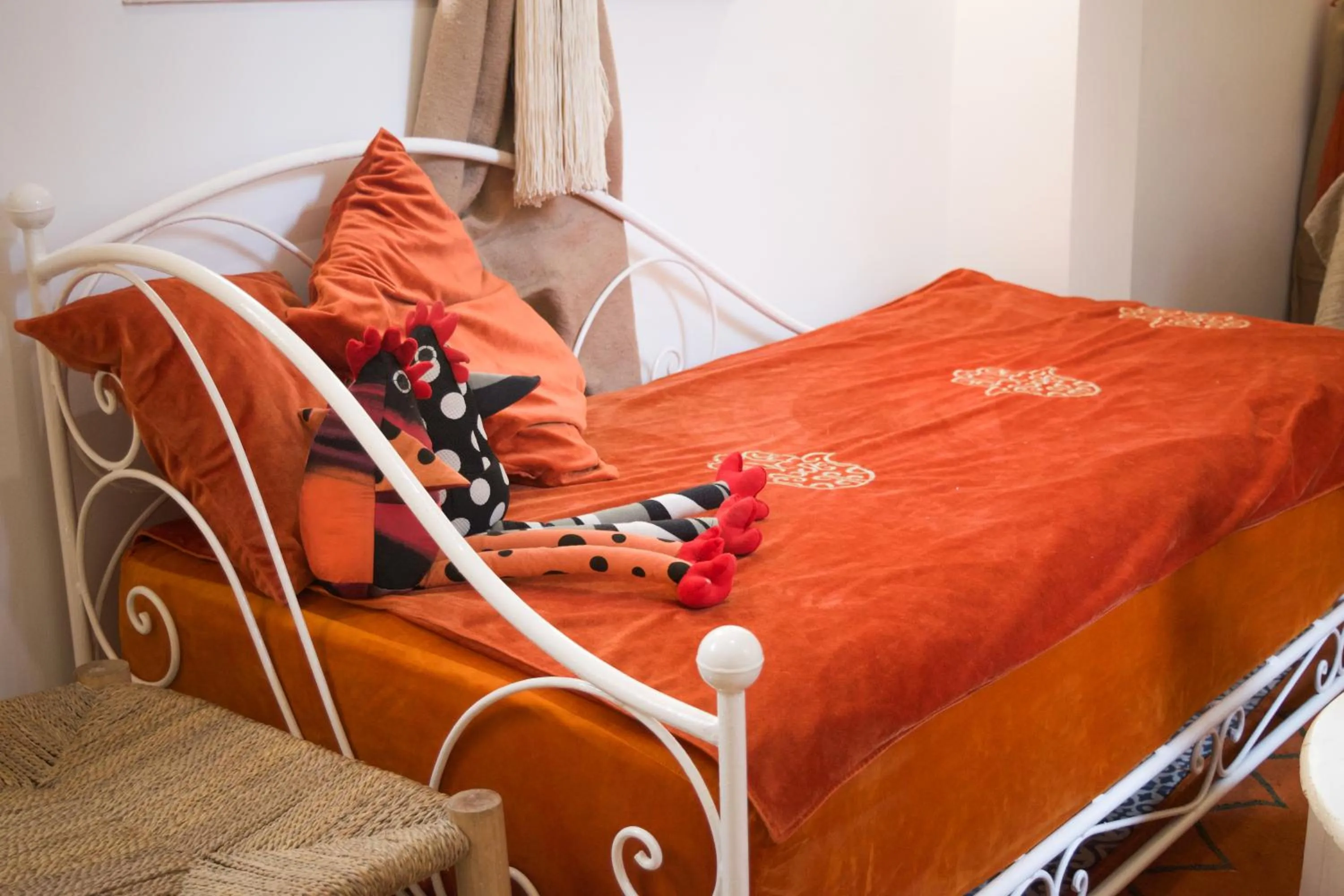 Bed in Riad Le Khan Mogador