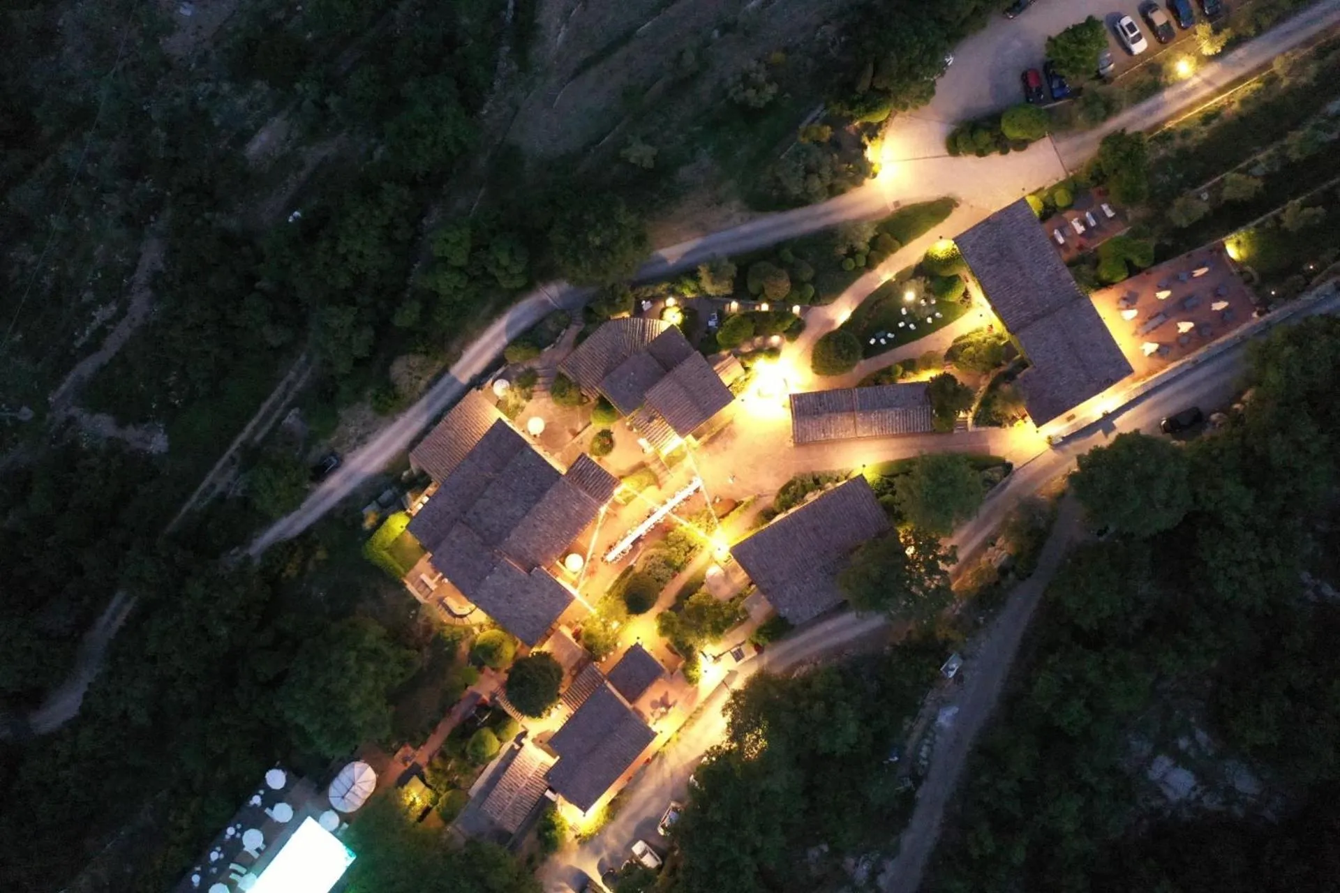 Bird's eye view in Borgo Vescine