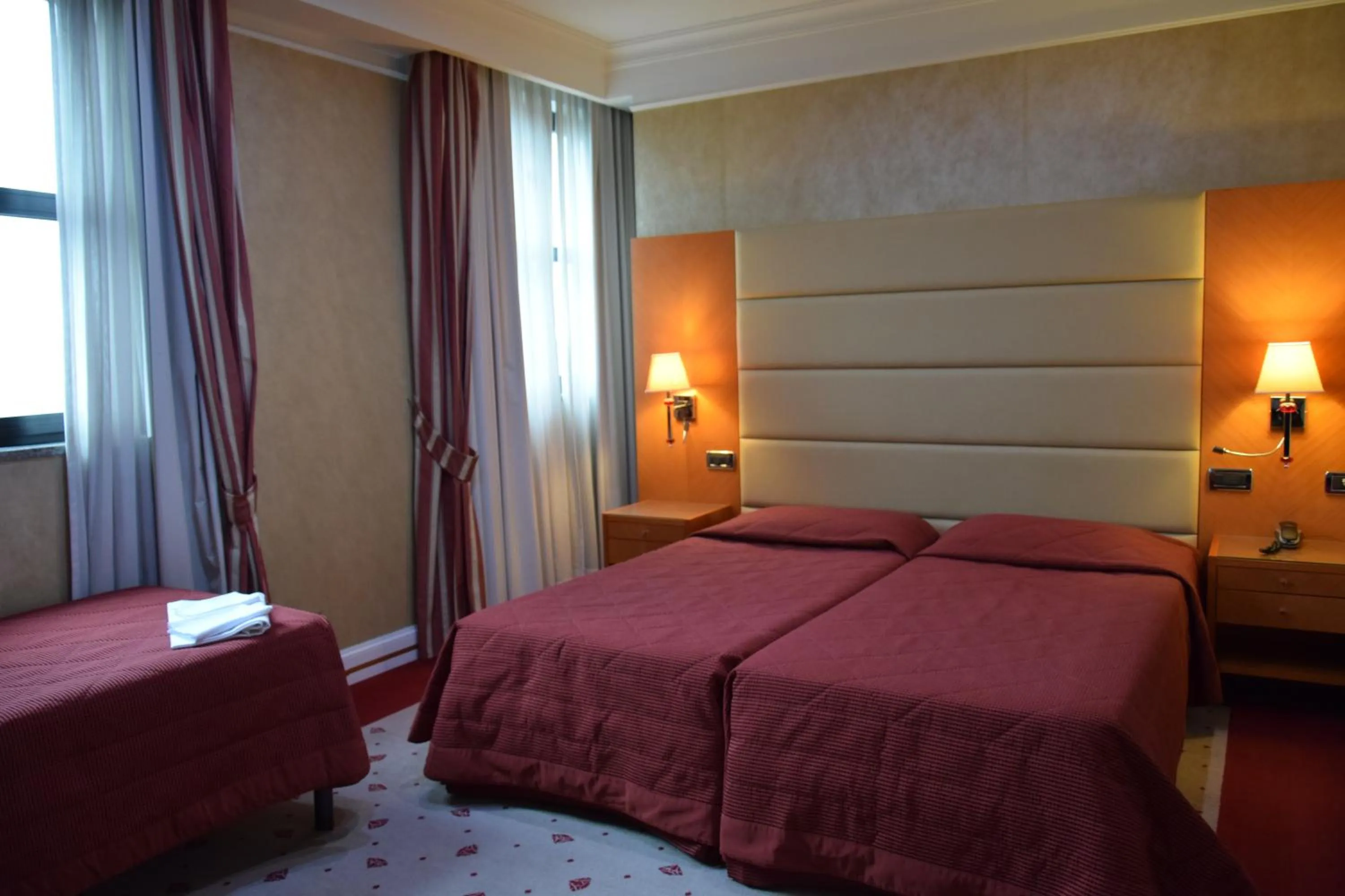 Bed in Hotel Perusia