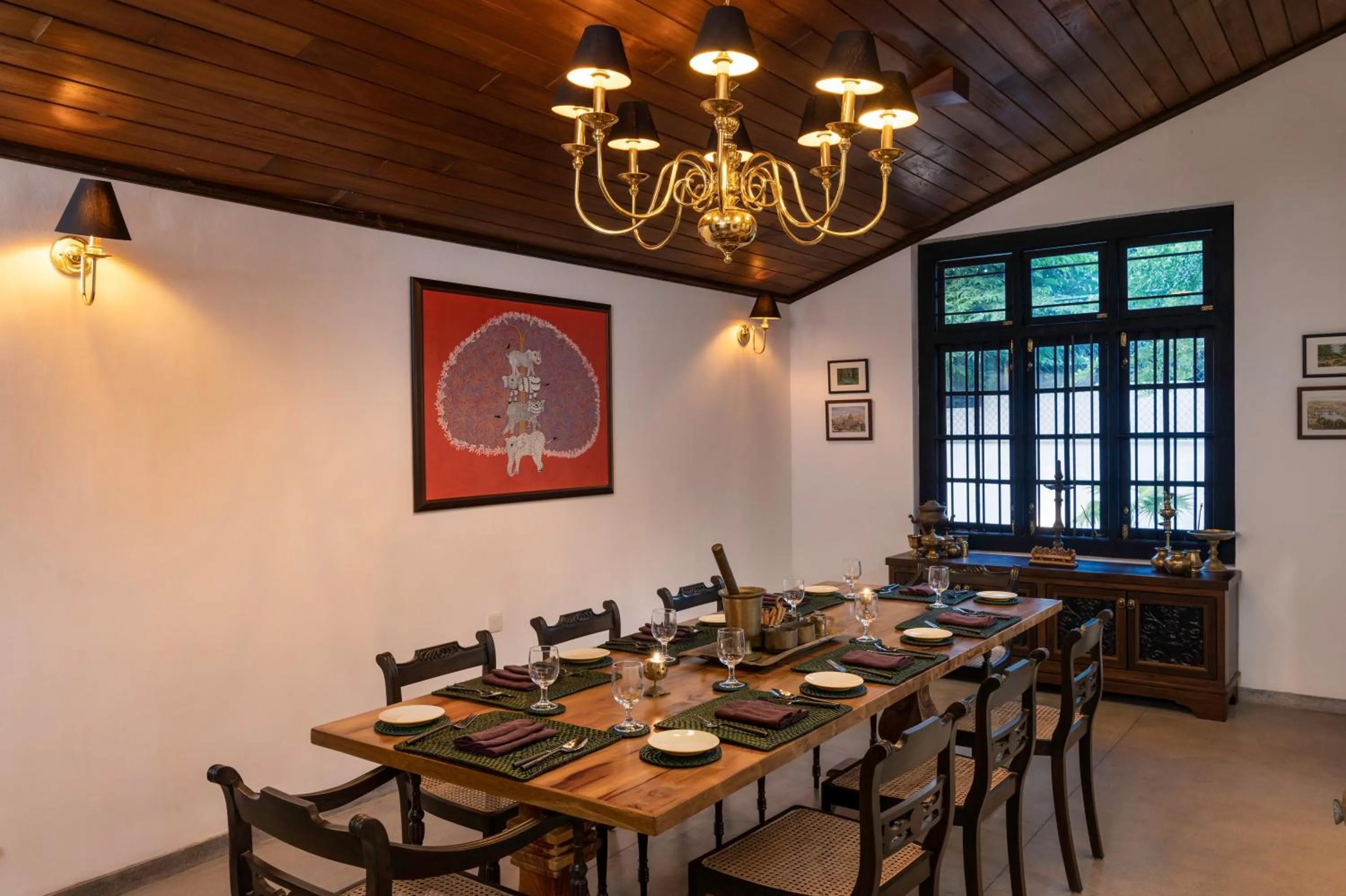 Dining area in Jetwing Mahesa Bhawan