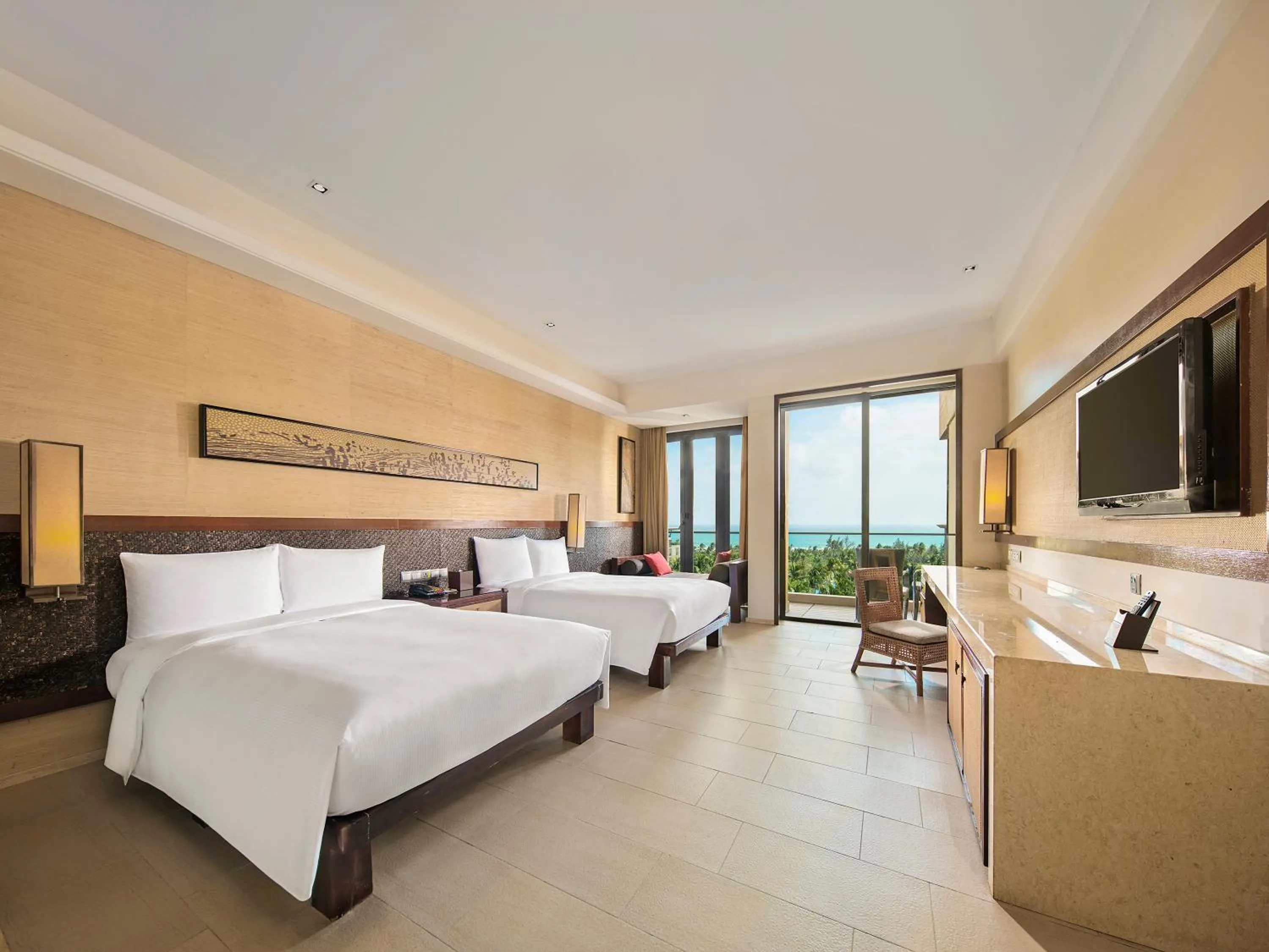 Photo of the whole room, Bed in Wanda Realm Resort Sanya Haitang Bay