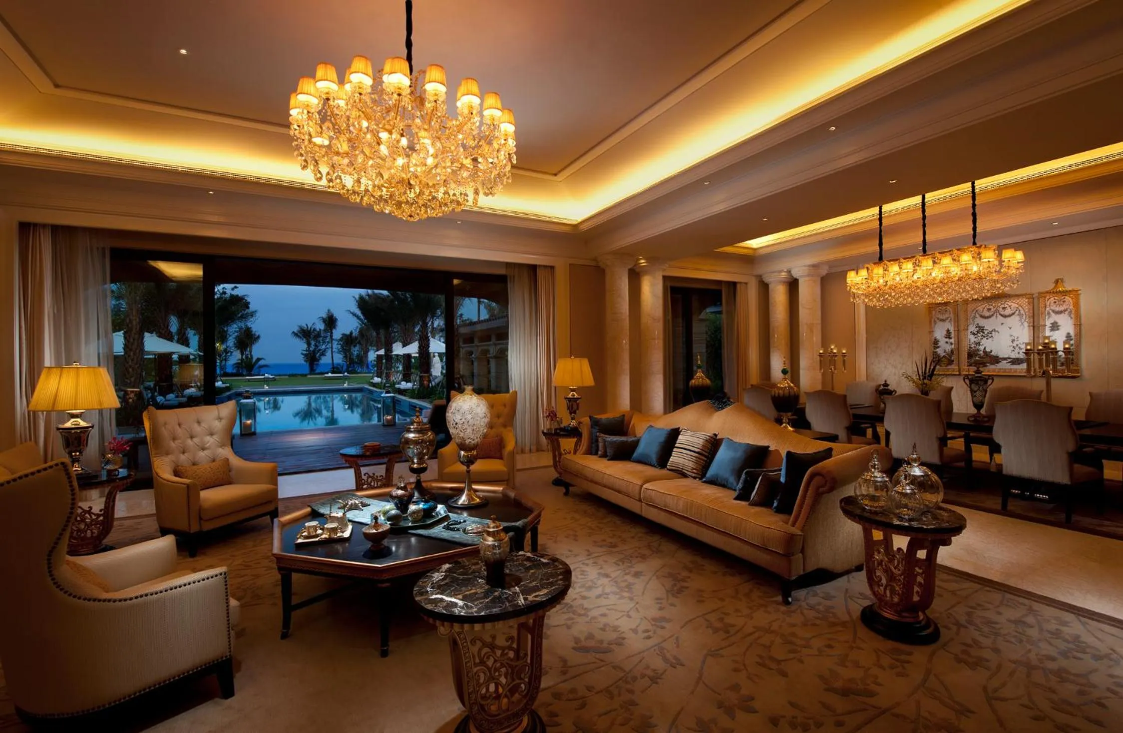 Living room in Wanda Reign Resort & Villas Sanya Haitang Bay