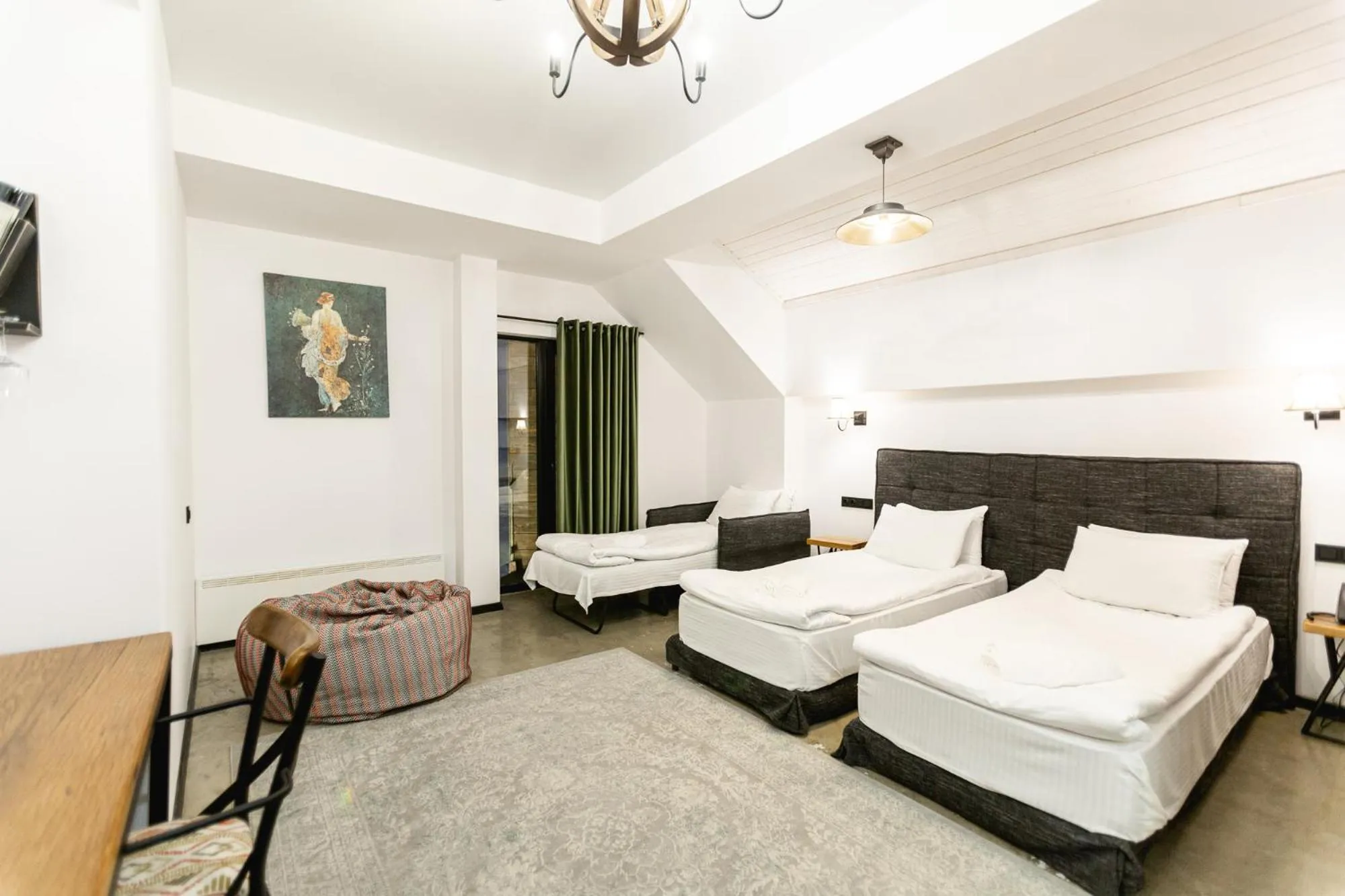 Bed in Hotel Roshe Gudauri