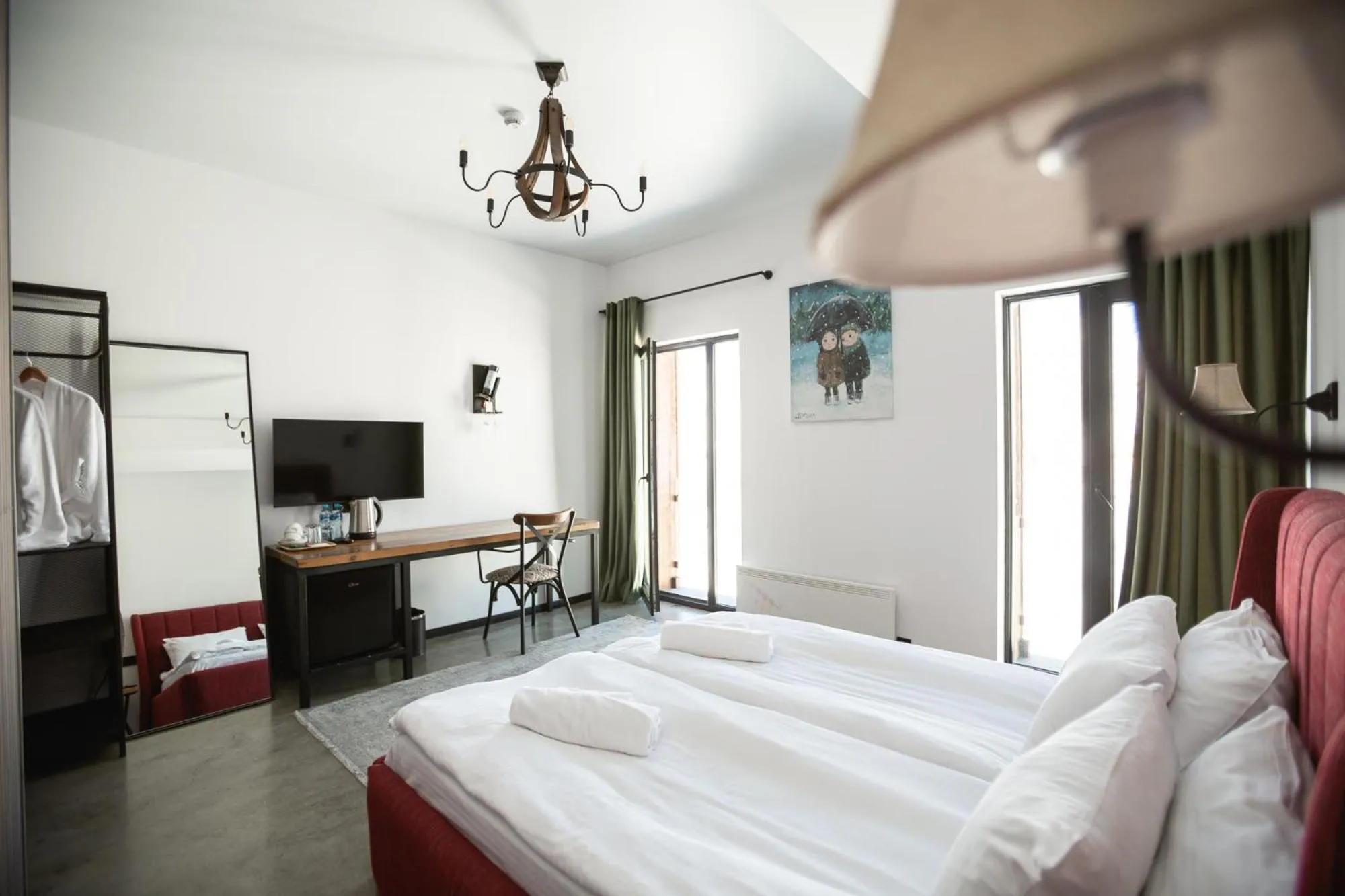 Bed in Hotel Roshe Gudauri