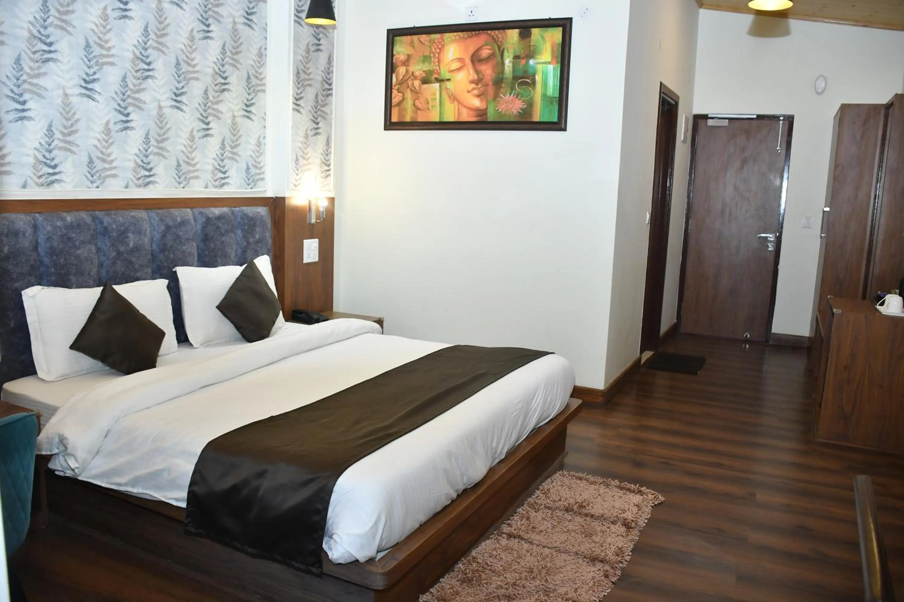Bed in Hotel Le Halcyon Kasauli