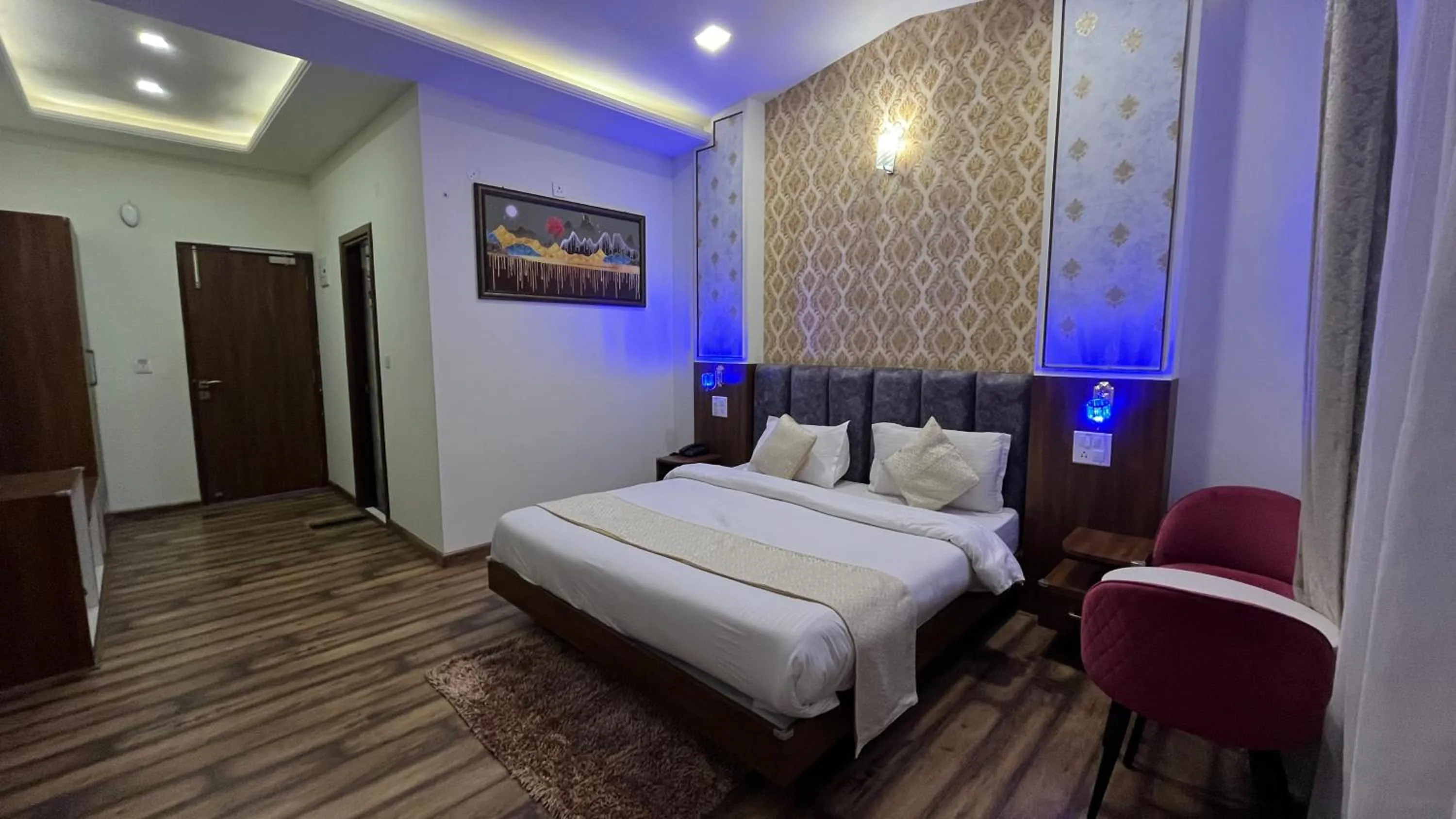 Bed in Hotel Le Halcyon Kasauli