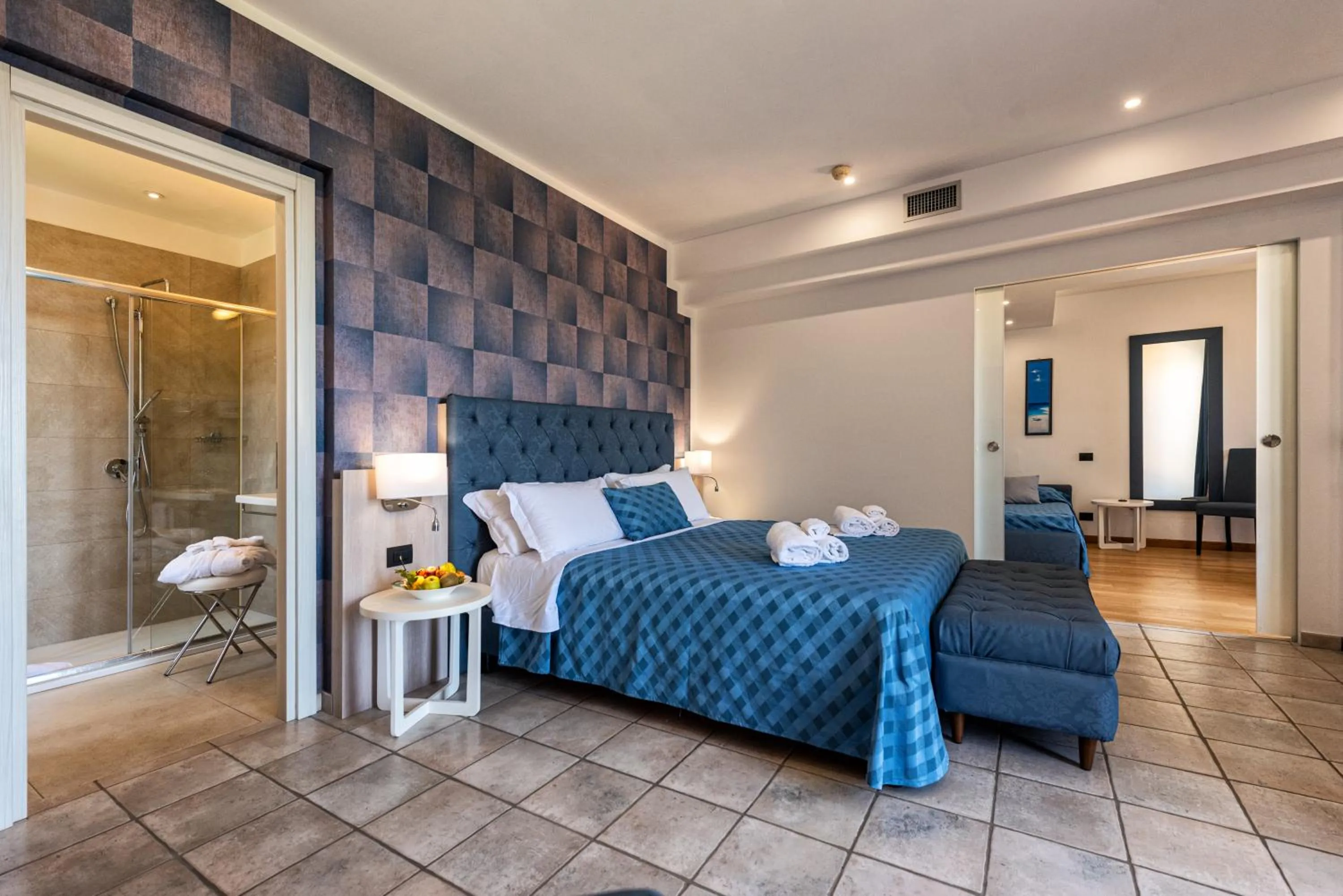 Bedroom, Bed in Hotel Baia Del Capitano