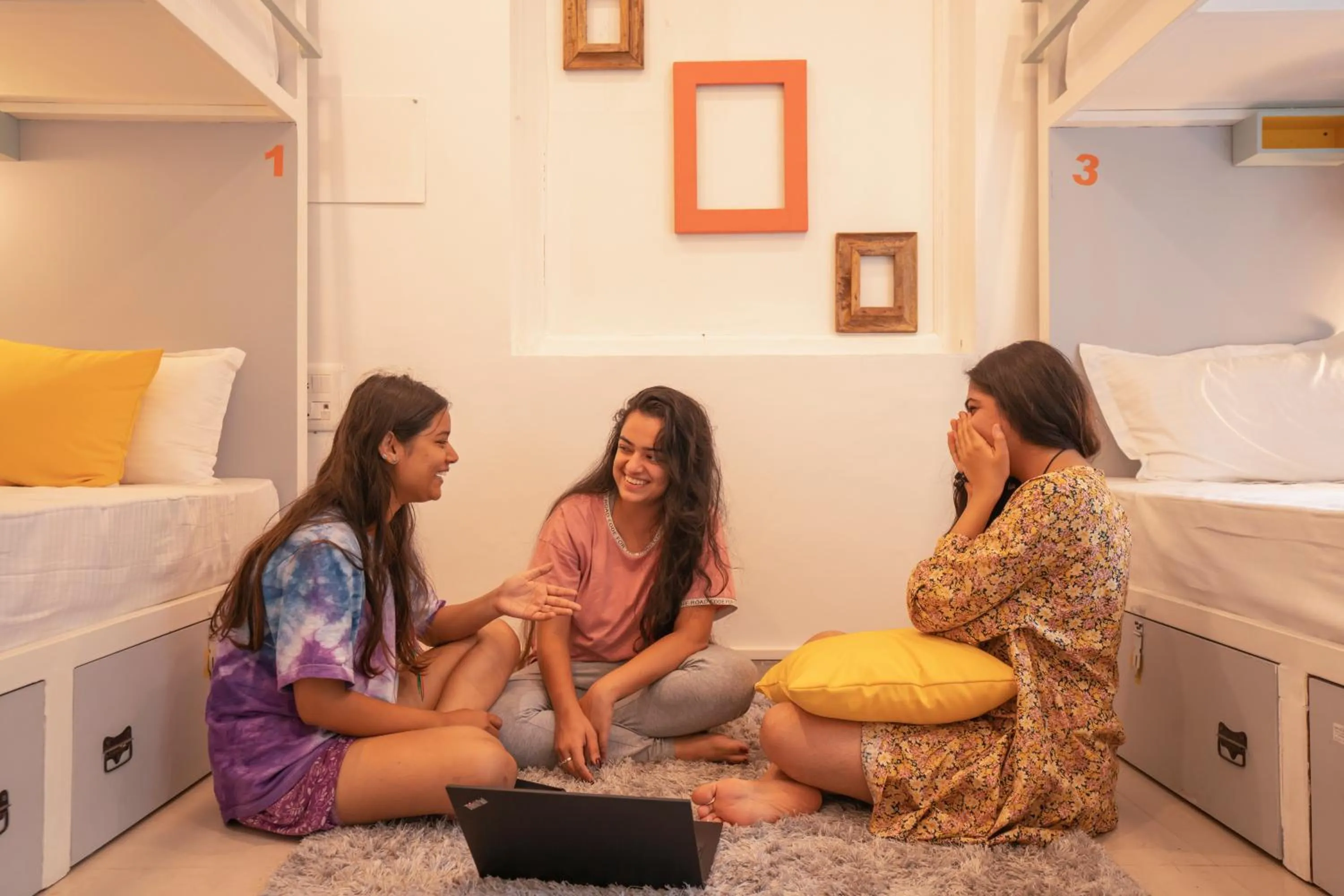 Photo of the whole room, Bed in Zostel Rishikesh, Laxman Jhula