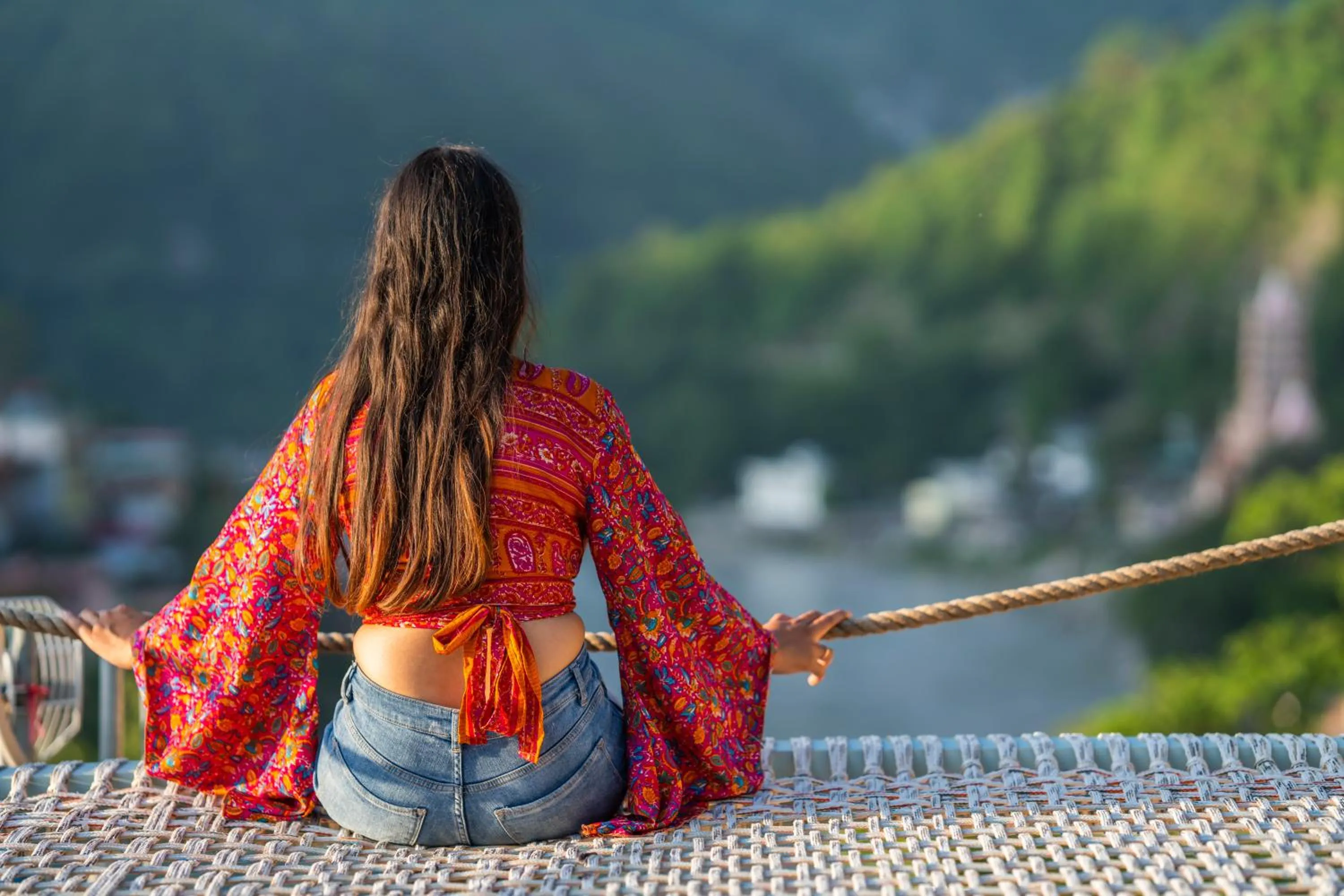 Natural landscape in Zostel Rishikesh, Laxman Jhula