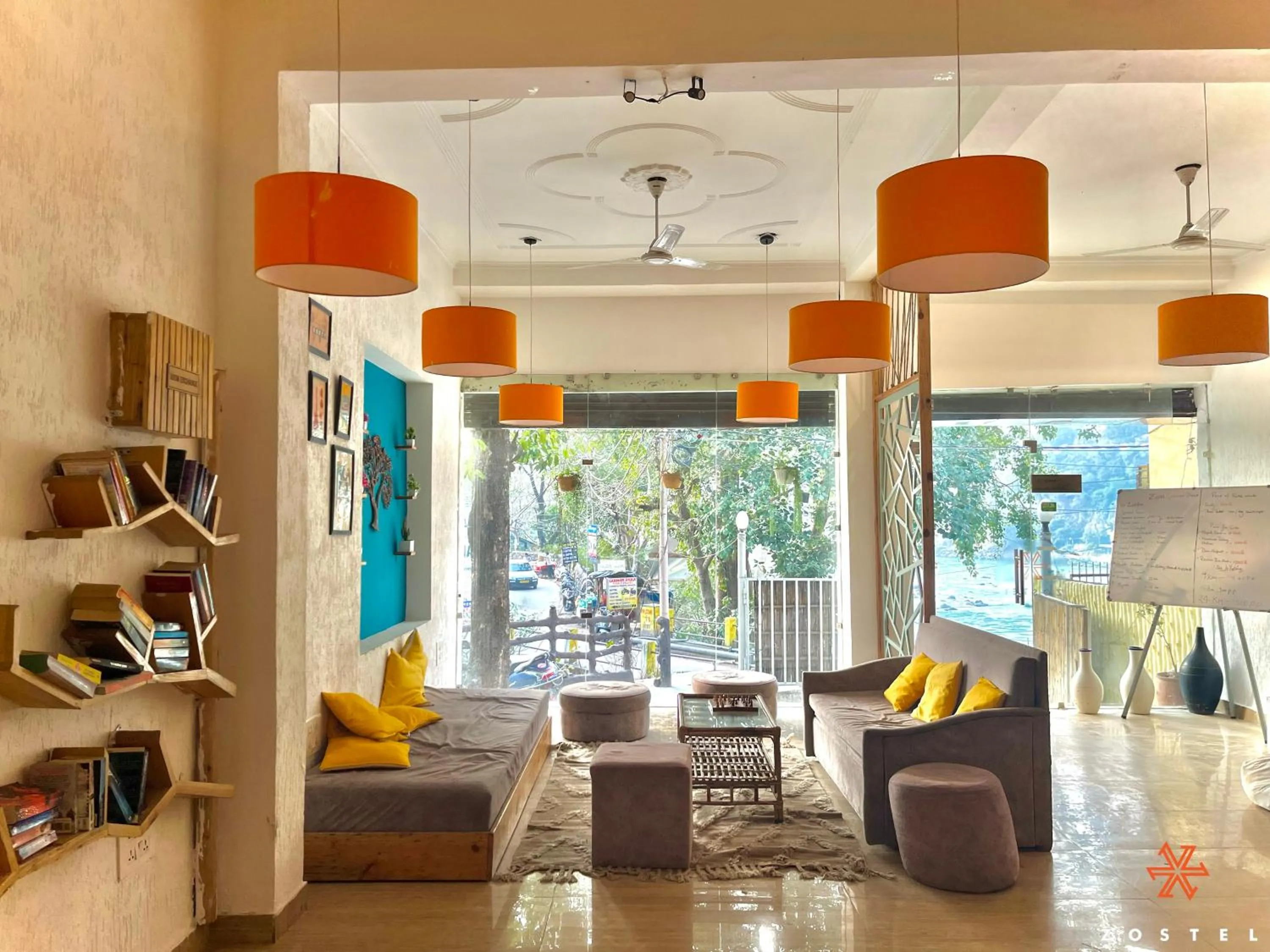 Library in Zostel Rishikesh, Laxman Jhula