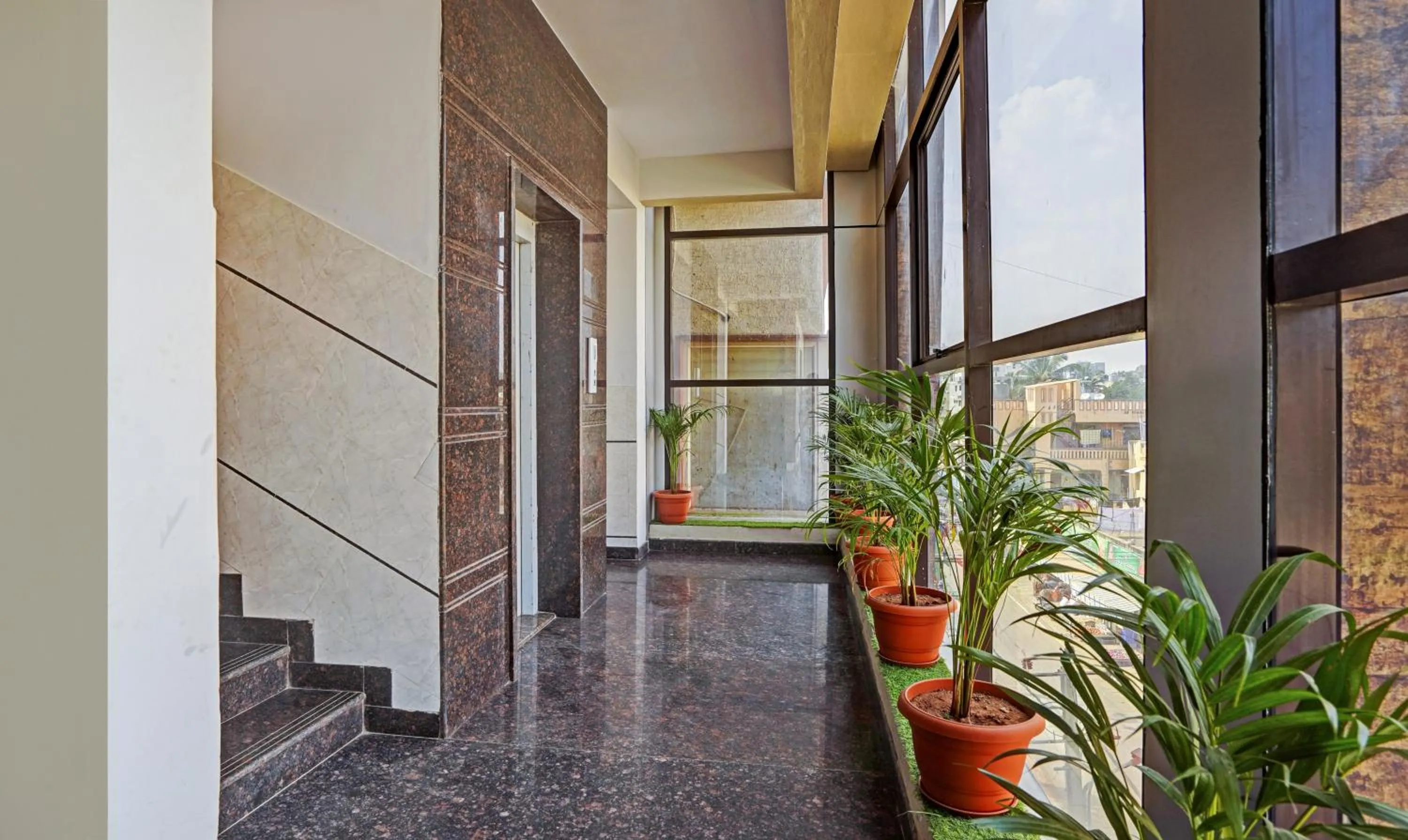 elevator in Hotel Galaxy Suites Hebbal