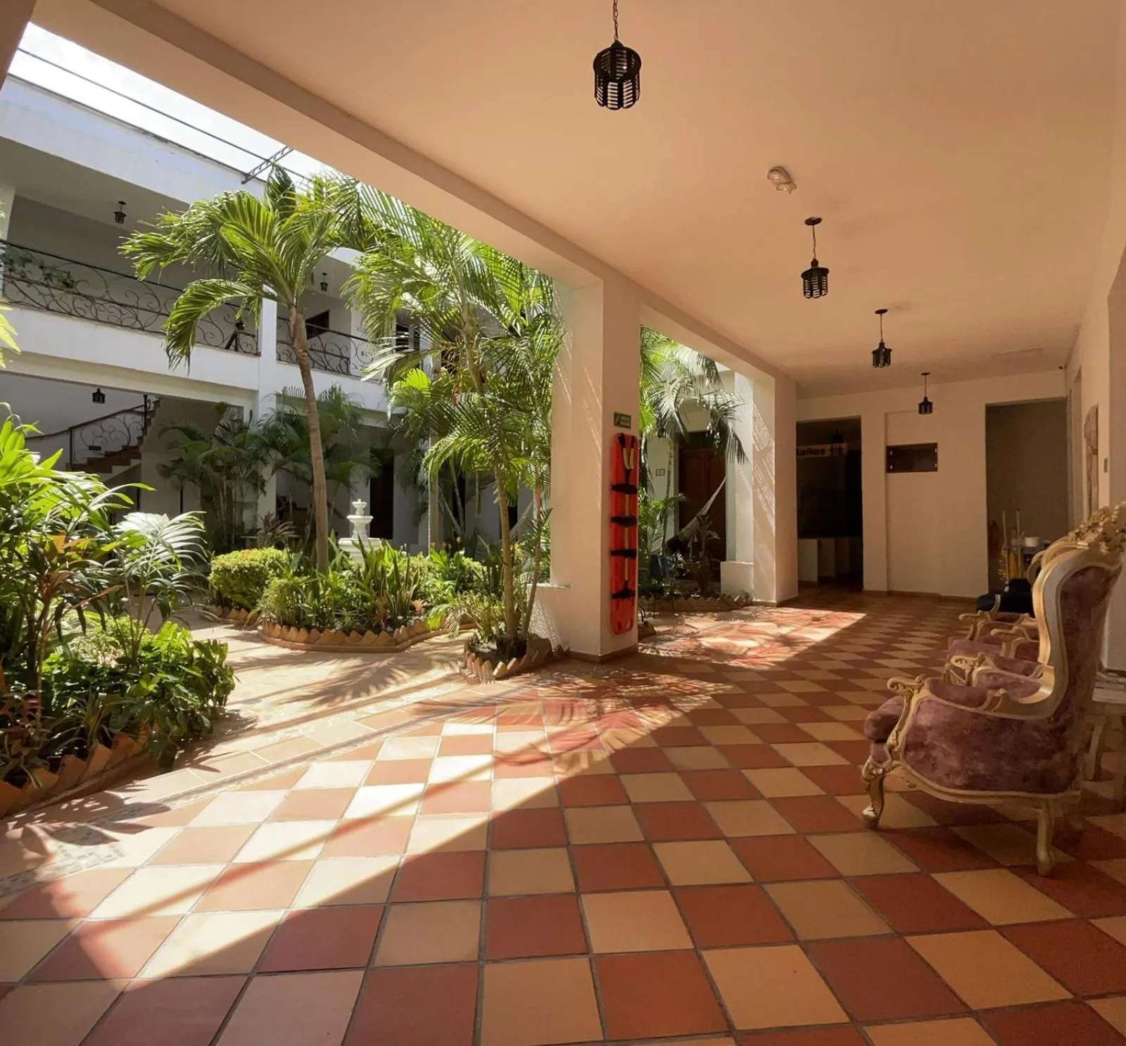 Patio in Hotel Casa Bethel