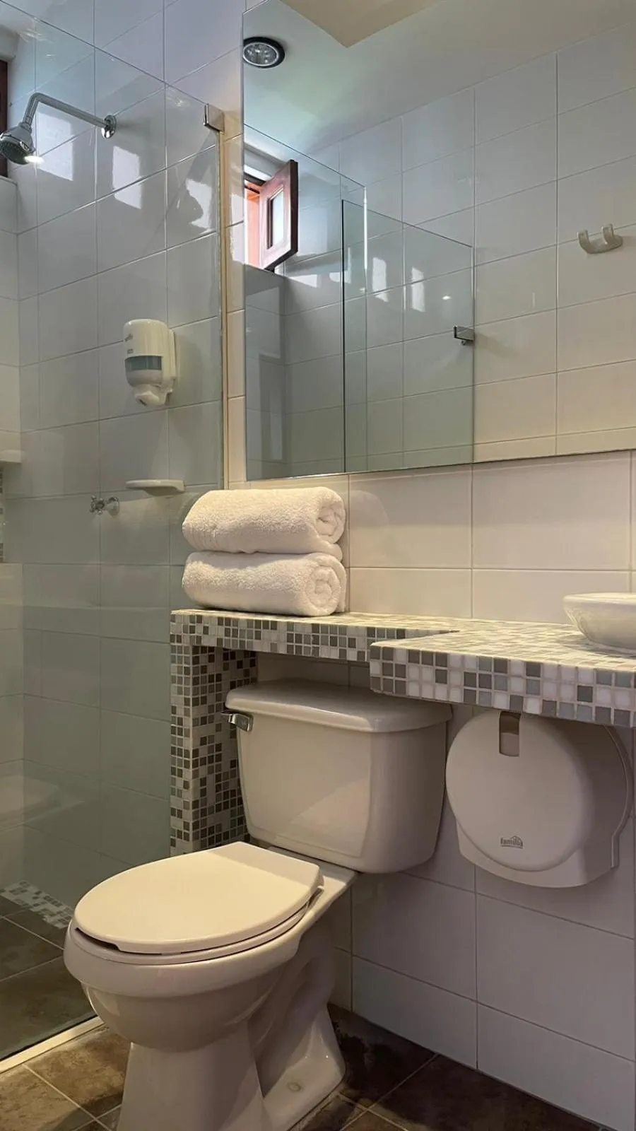 Shower in Hotel Casa Bethel