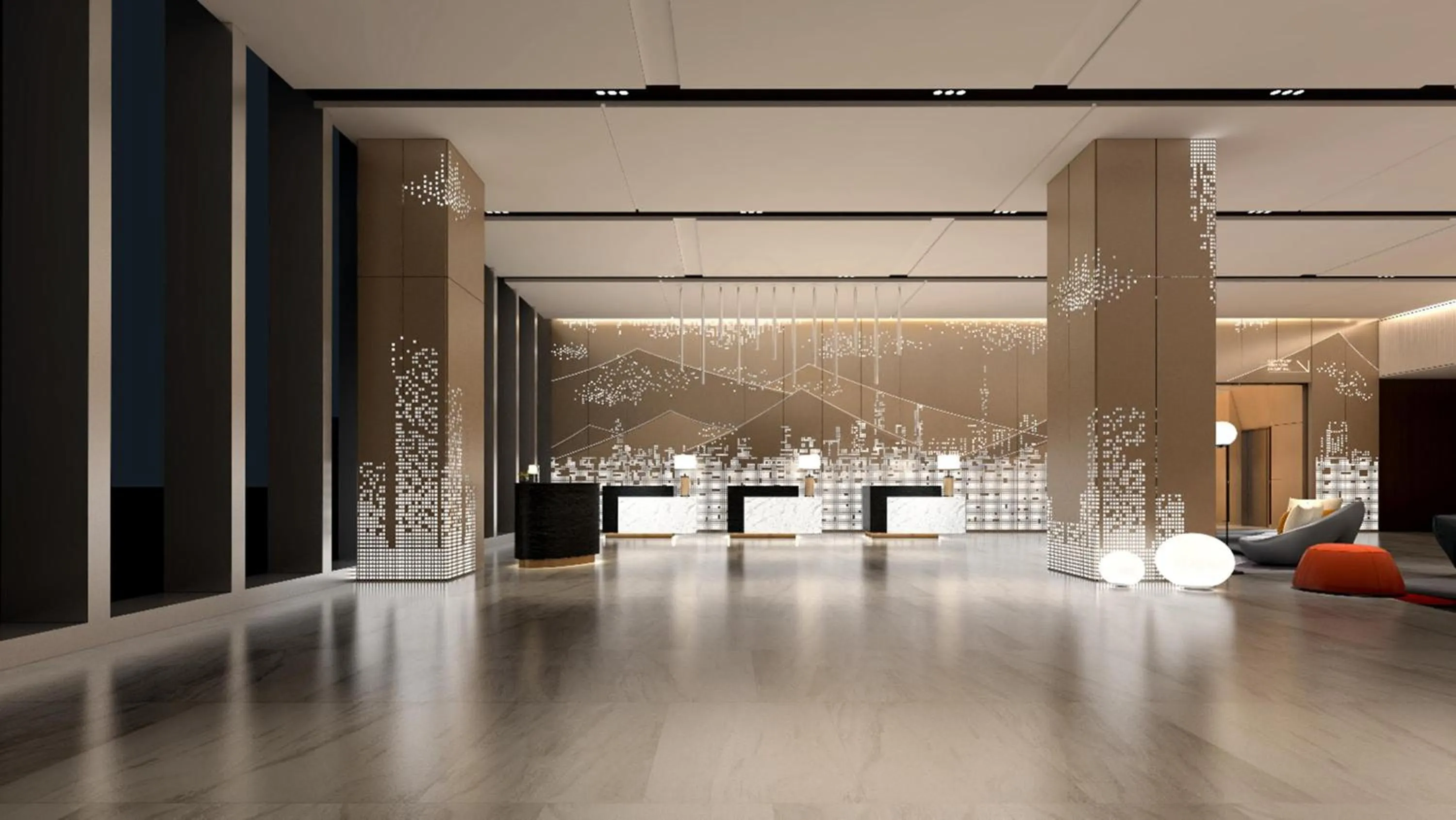 Lobby or reception in Novotel Guangzhou Baiyun Airport