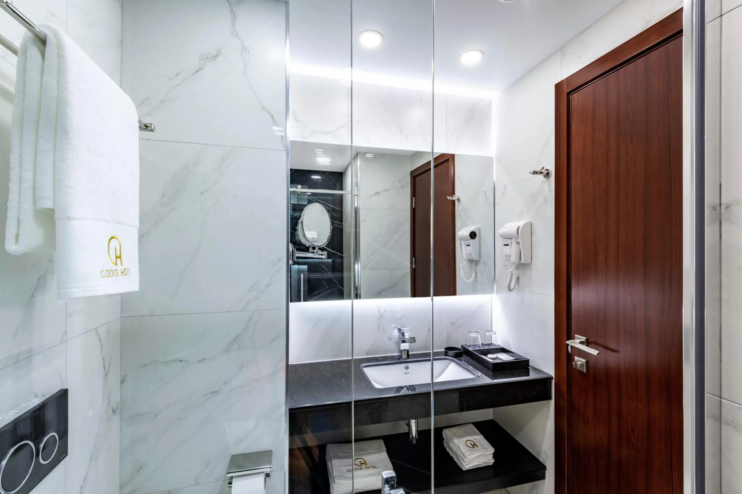 Toilet in Clocks Hotel Tbilisi