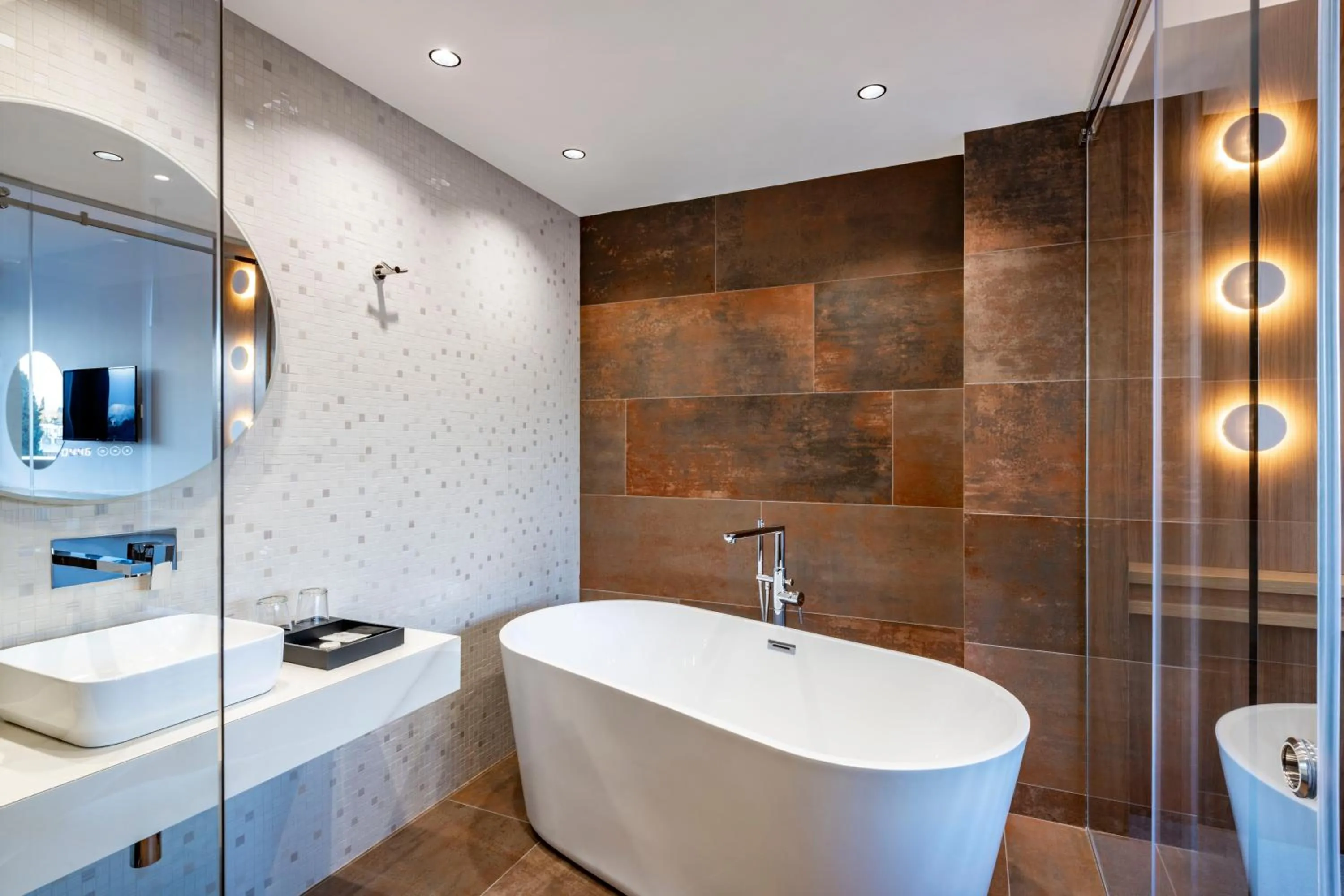 Bathroom in Clocks Hotel Tbilisi