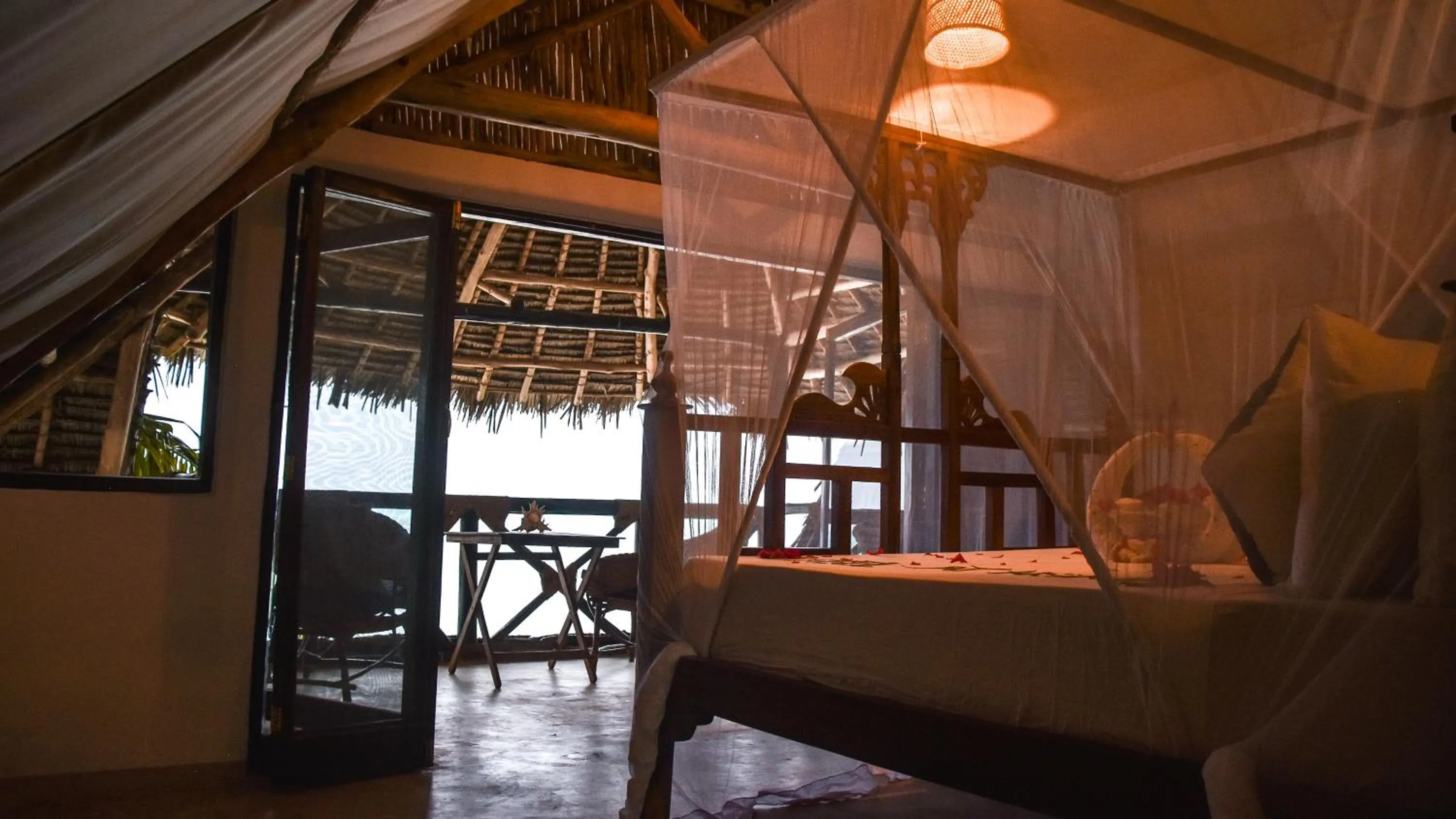 View (from property/room), Bed in Villa Malaika