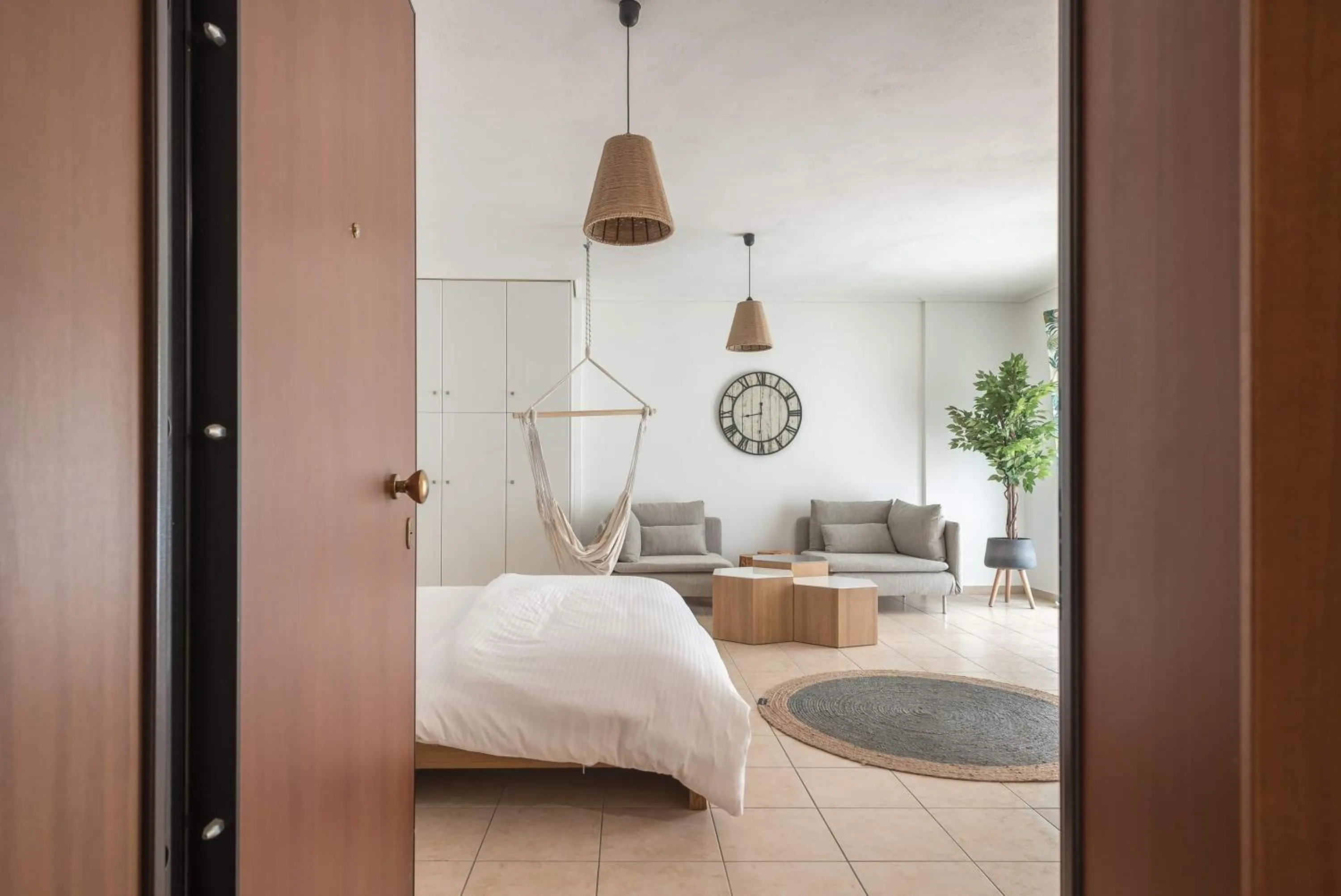 Photo of the whole room, Bed in Athenian home