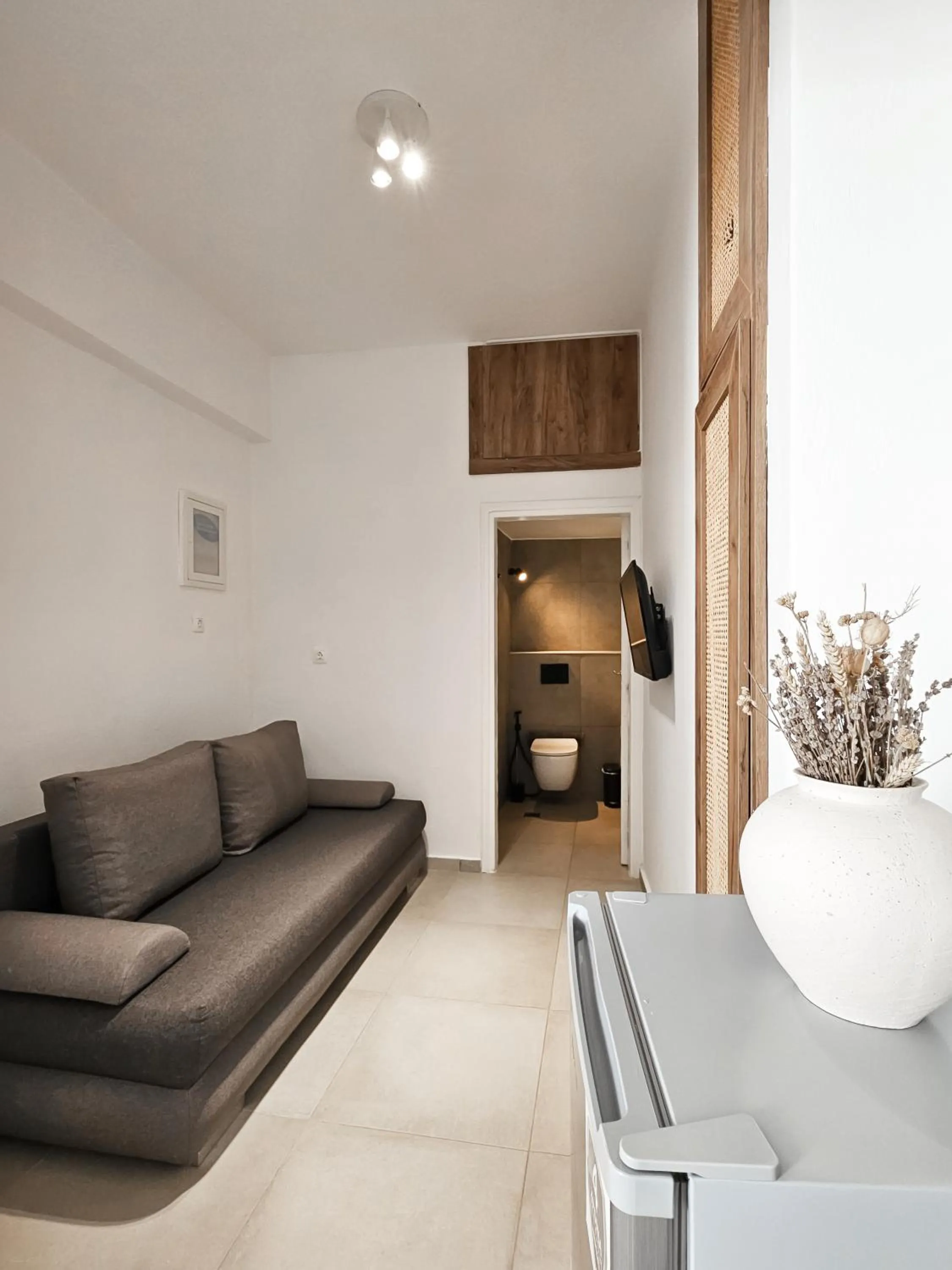 Seating area in Oikia Suites Mykonos