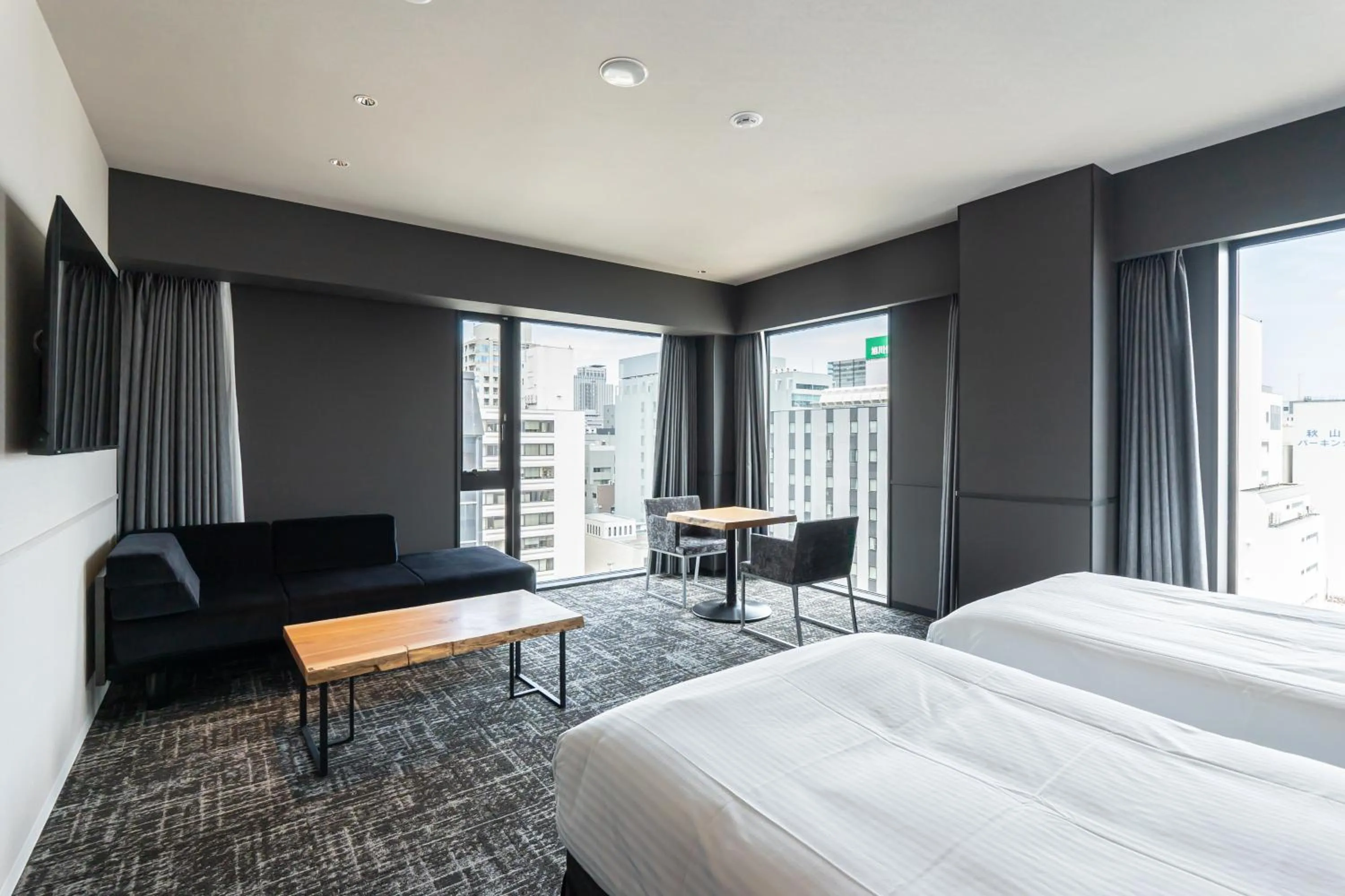 Bed in Wyndham Garden Sapporo Odori