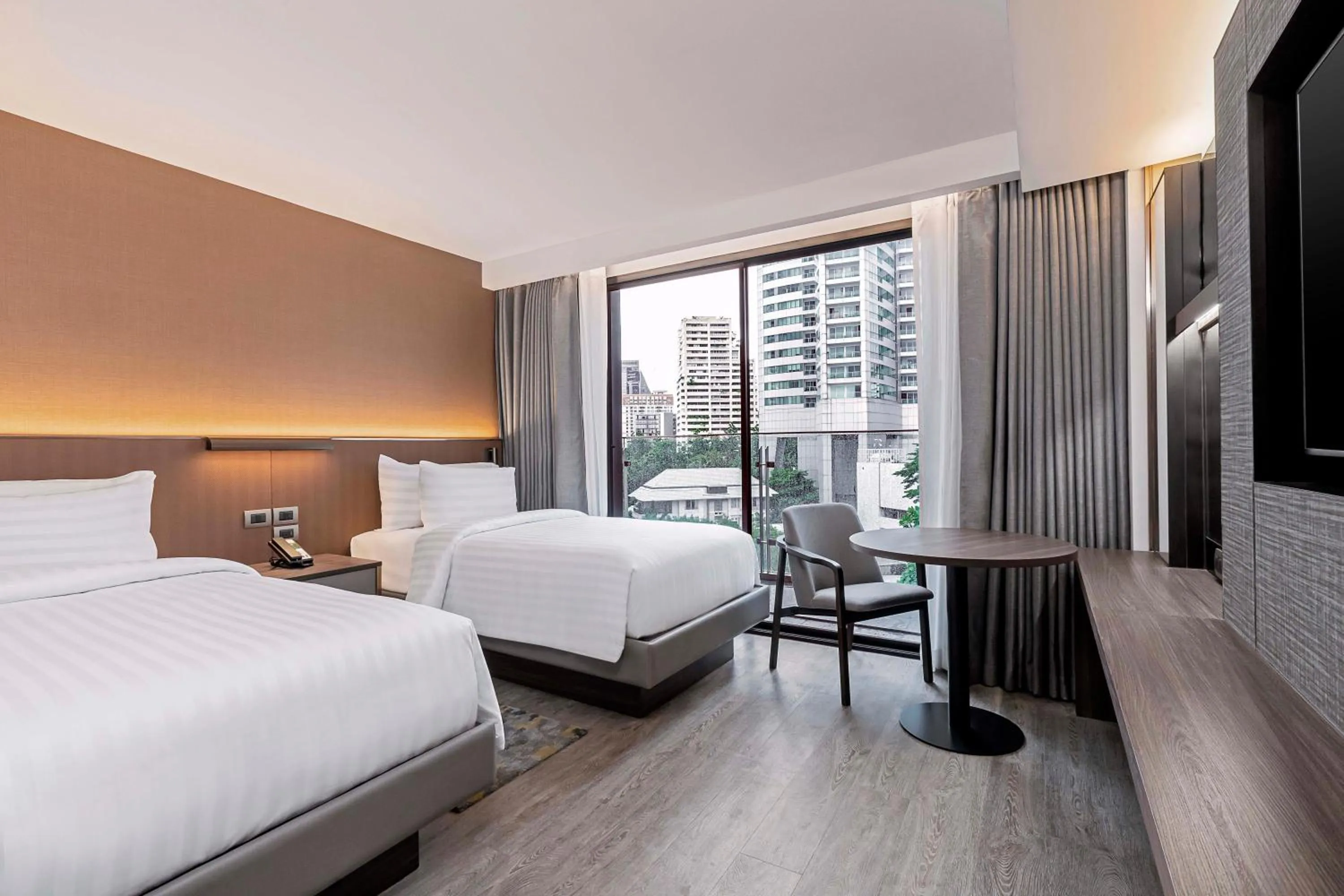 Bed in Gardina Asoke Hotel & Residence