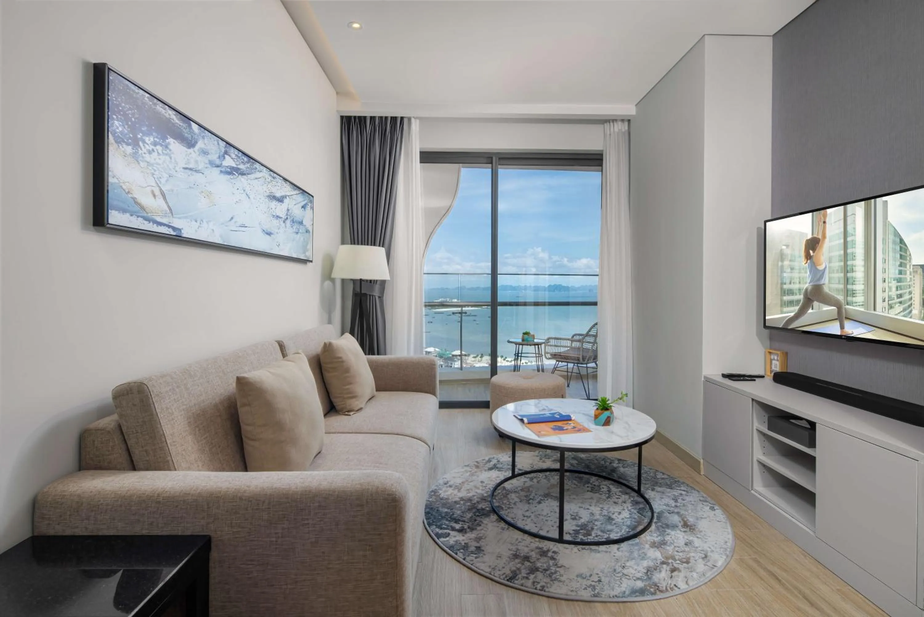 Living room in Citadines Marina Halong