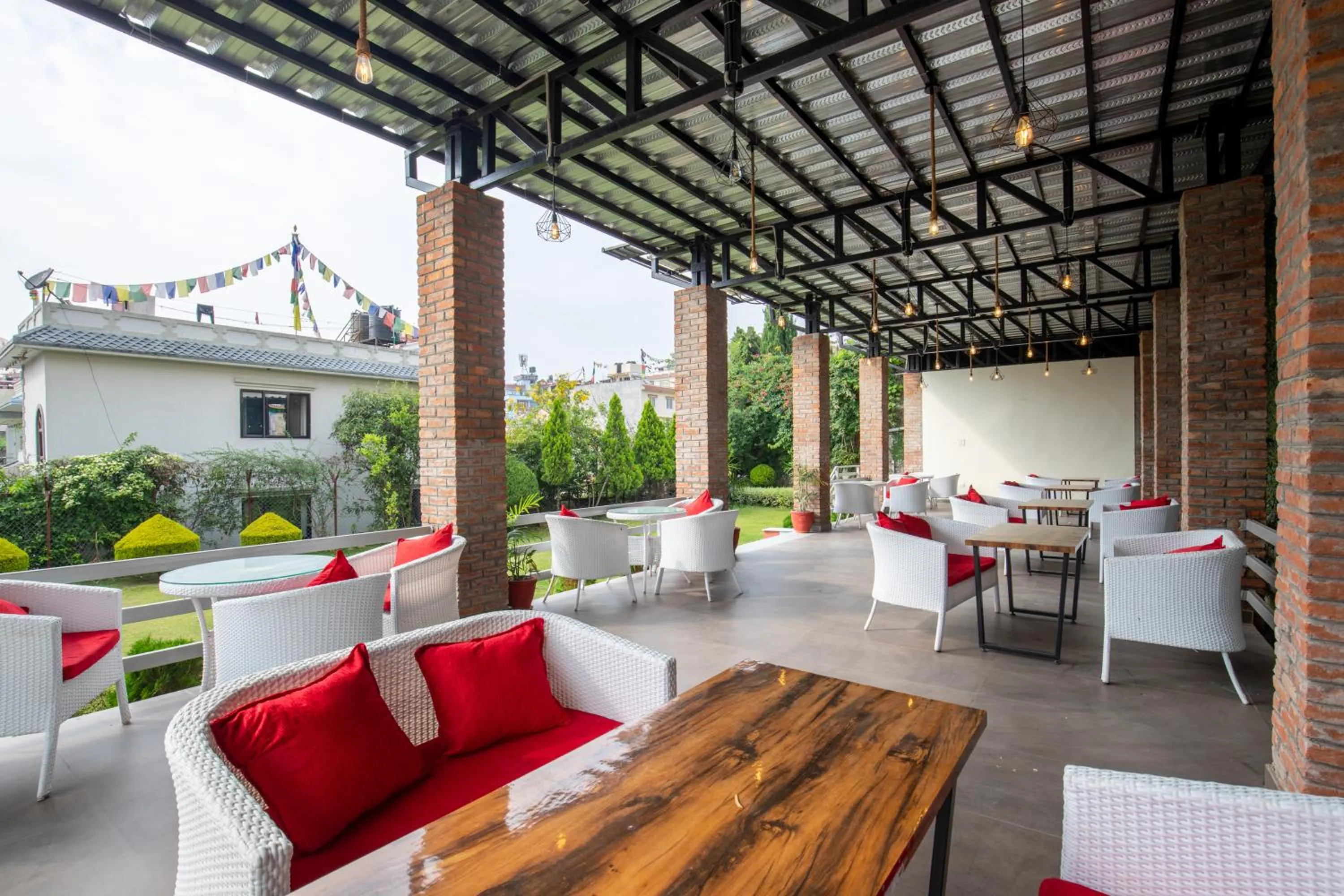 Patio in Siddhartha Boutique Hotel, Boudha