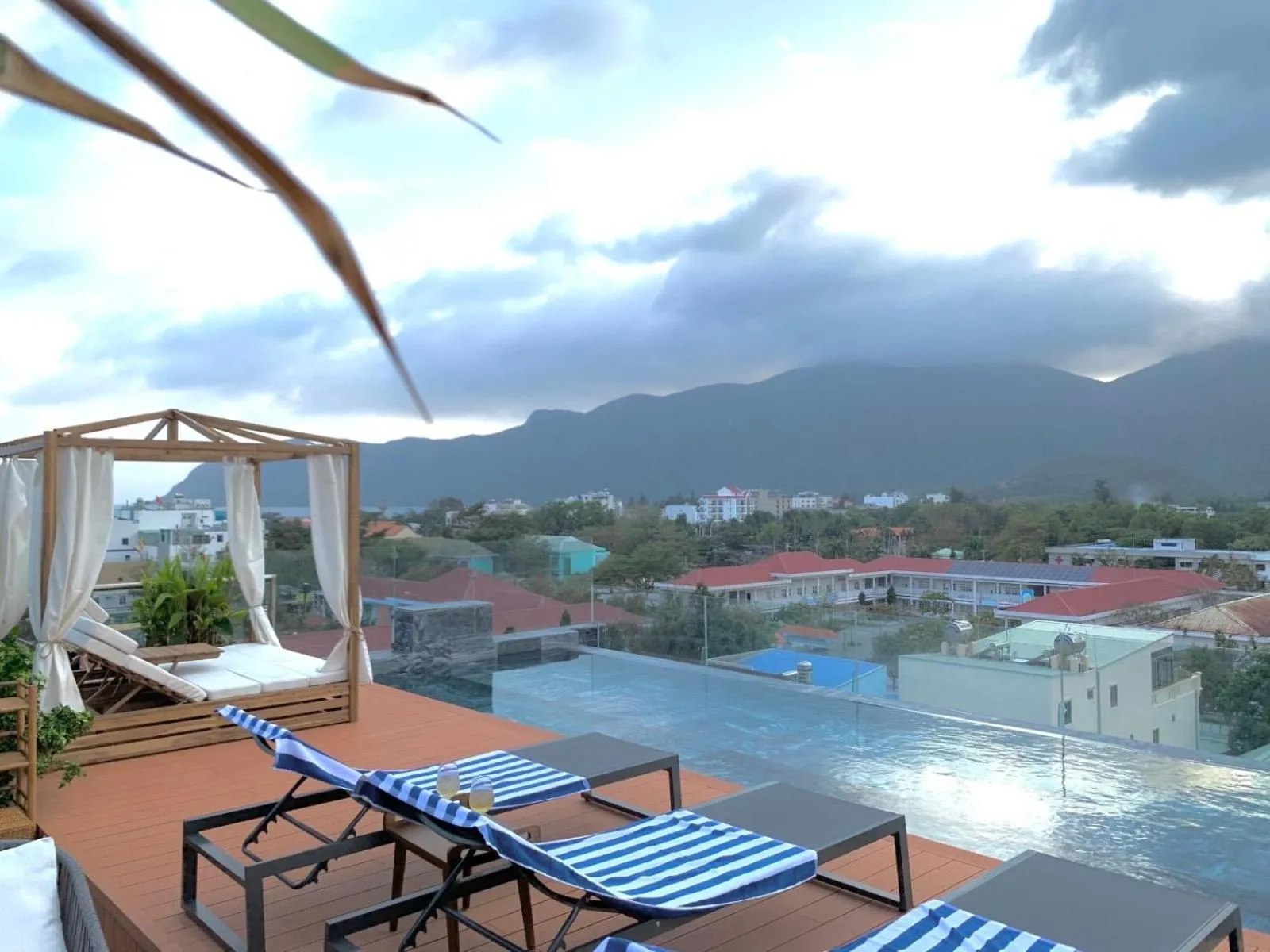 Pool view in The Mystery Con Dao