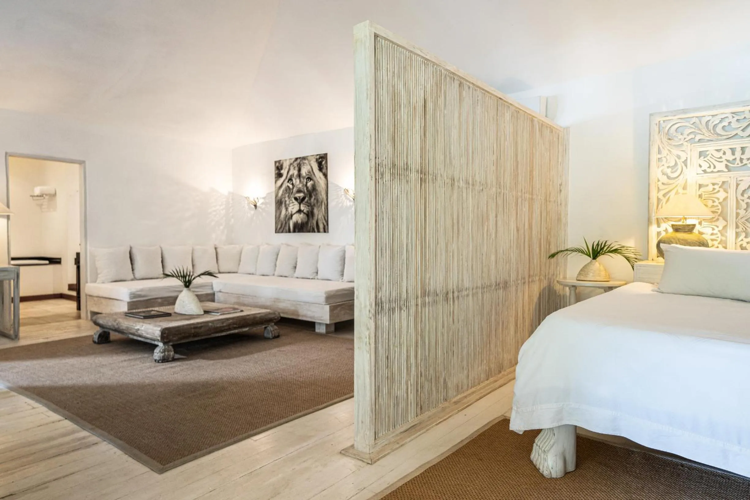 Living room, Bed in Lion in the Sun Boutique Hotel & Spa