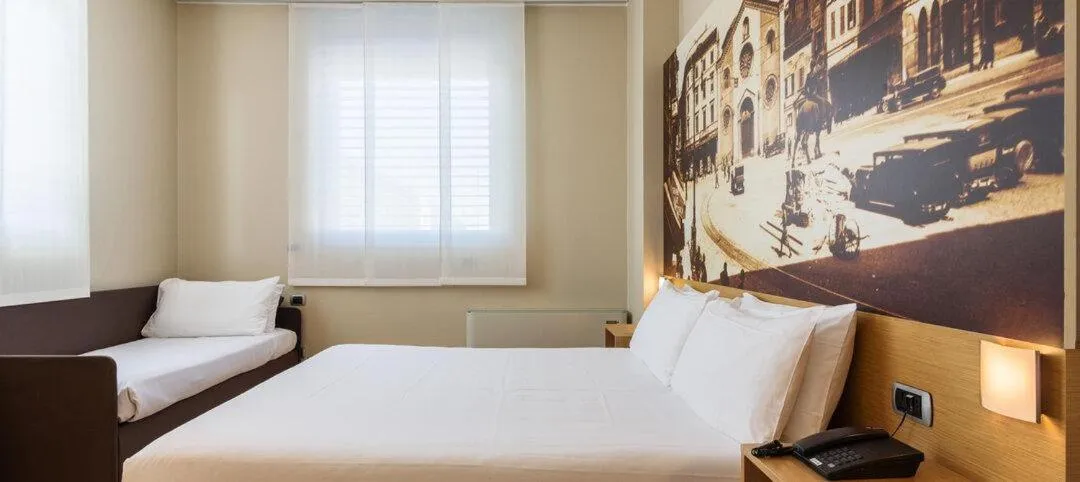 Photo of the whole room, Bed in B&B HOTEL Milano La Spezia