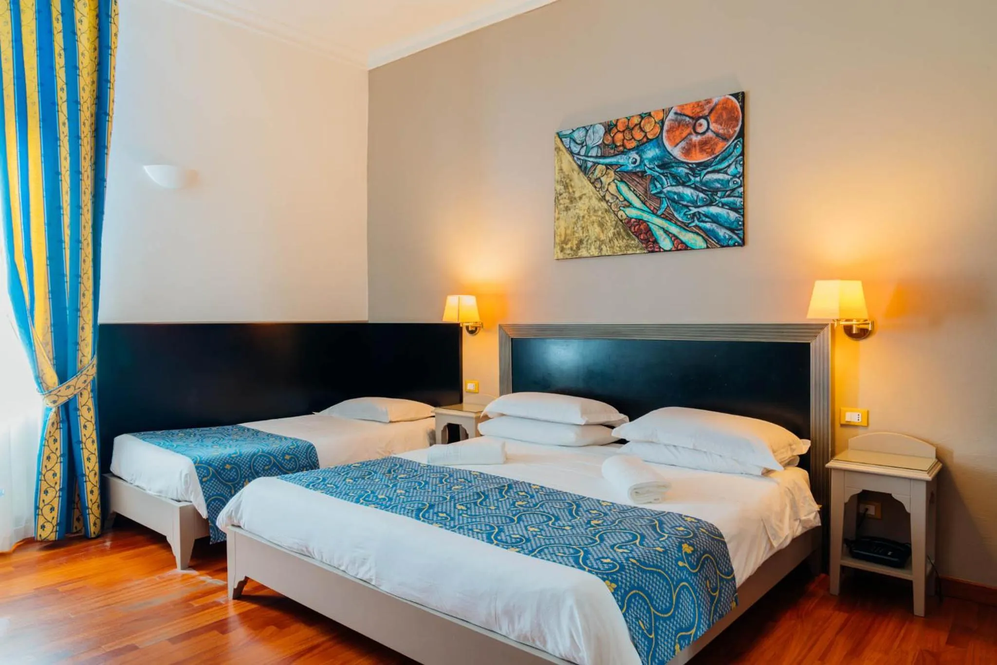 Bedroom, Bed in Hotel Ambasciatori