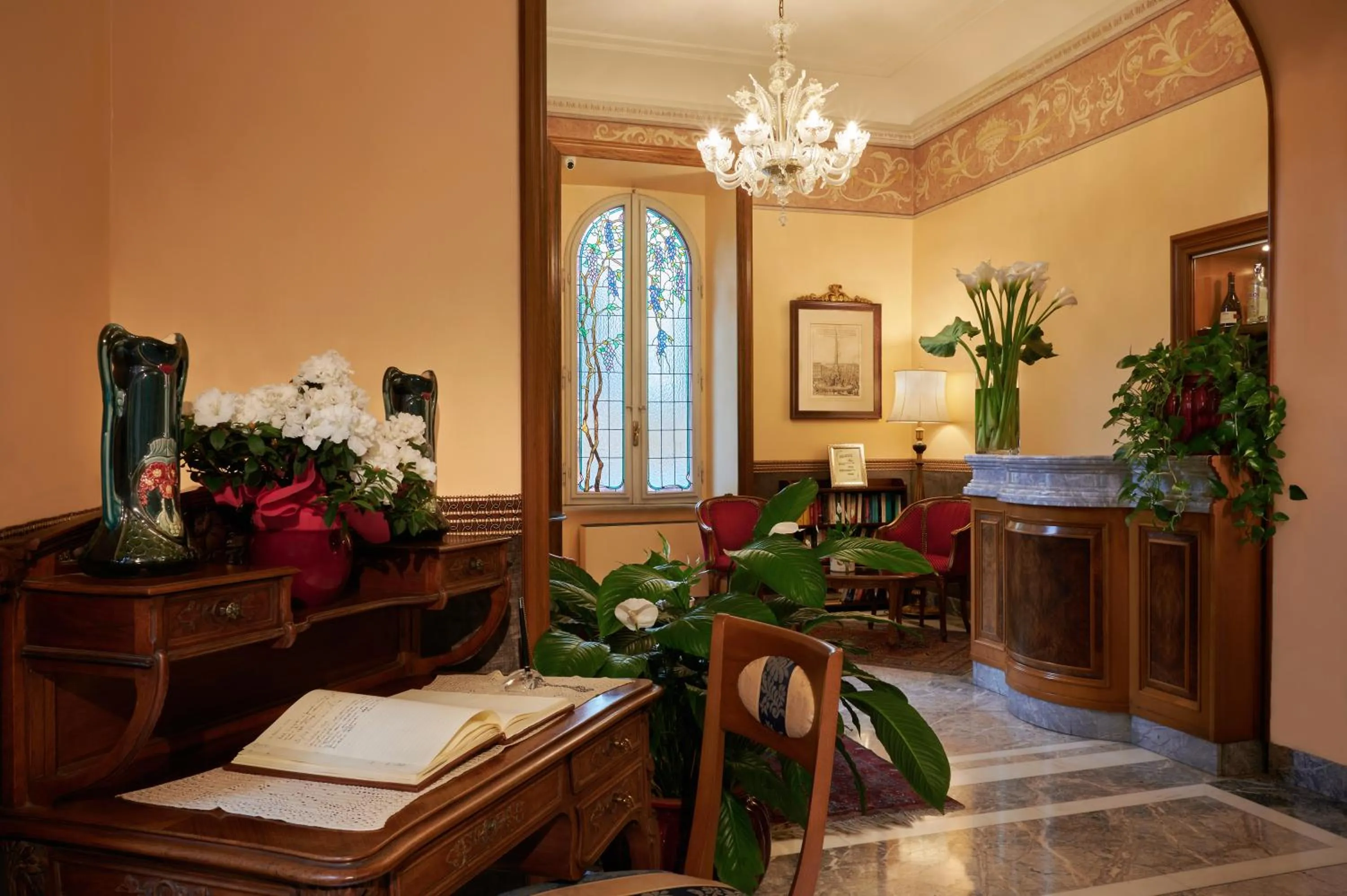 Lobby or reception in Hotel Farnese