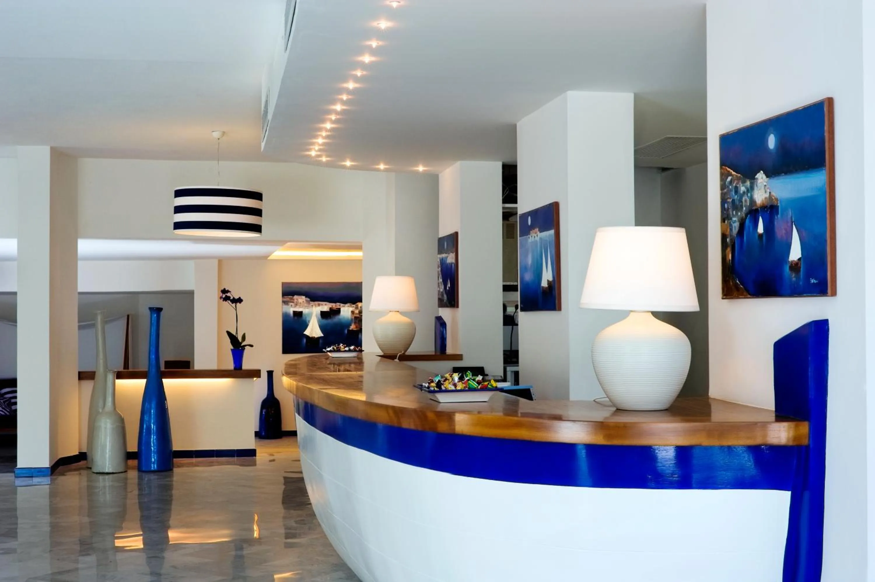 Lobby or reception in Hotel Saline