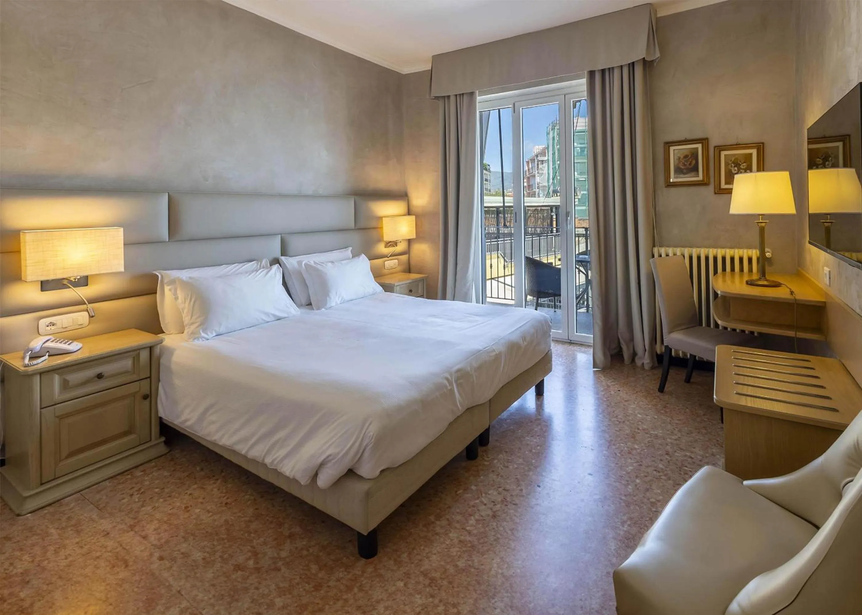 Photo of the whole room, Bed in B&B HOTEL Diano Marina Palace