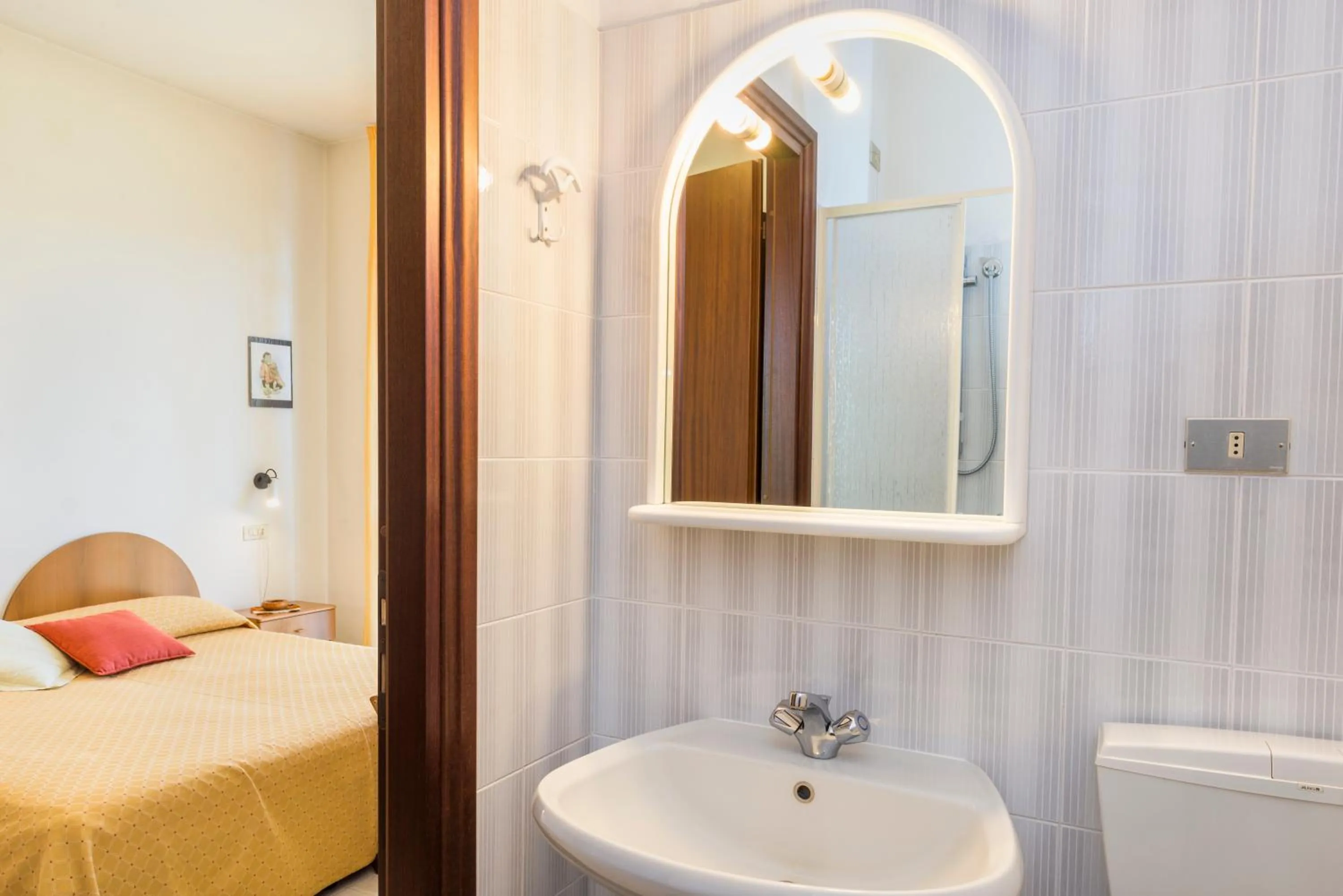 Bed in Hotel Cristina