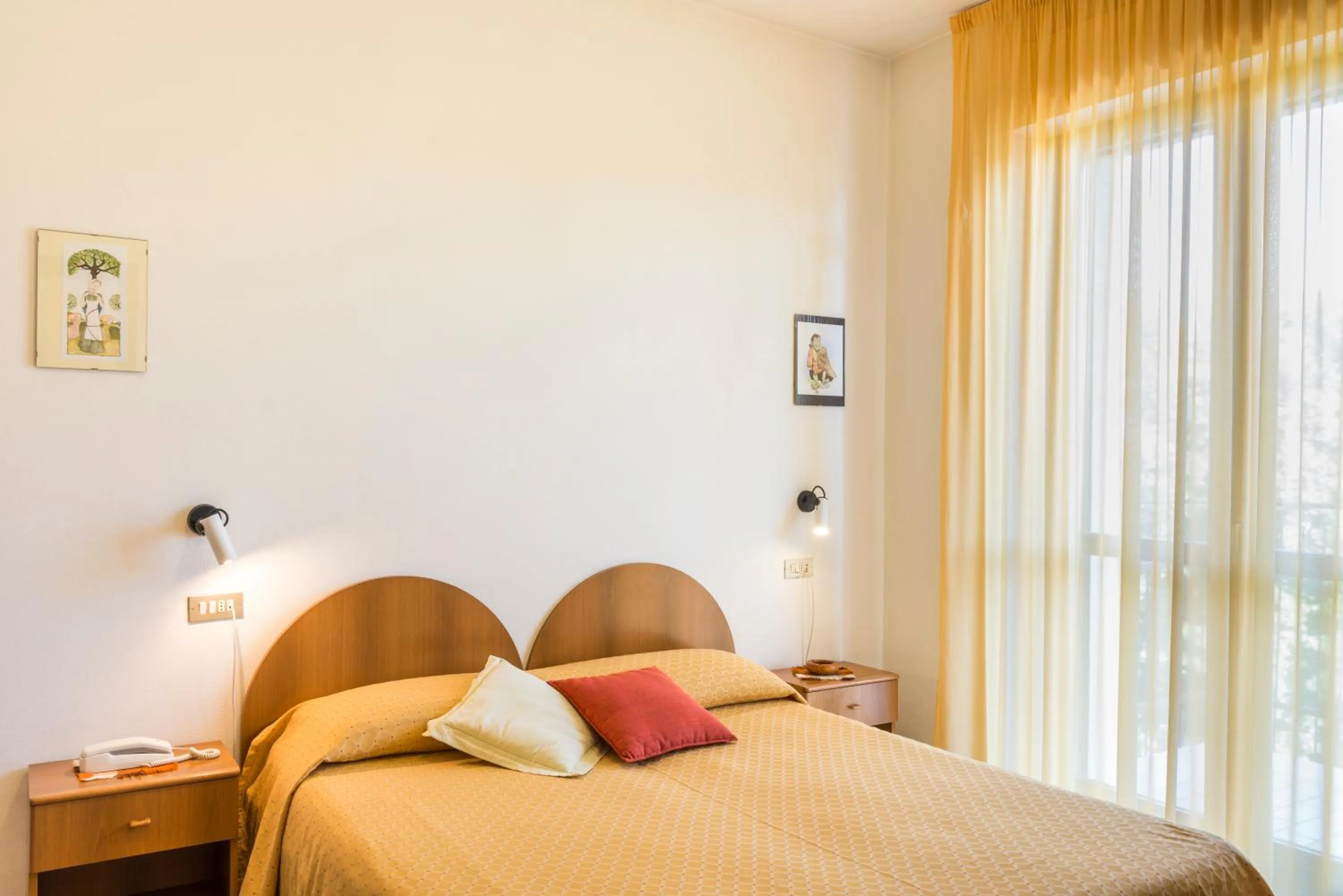 Bed in Hotel Cristina