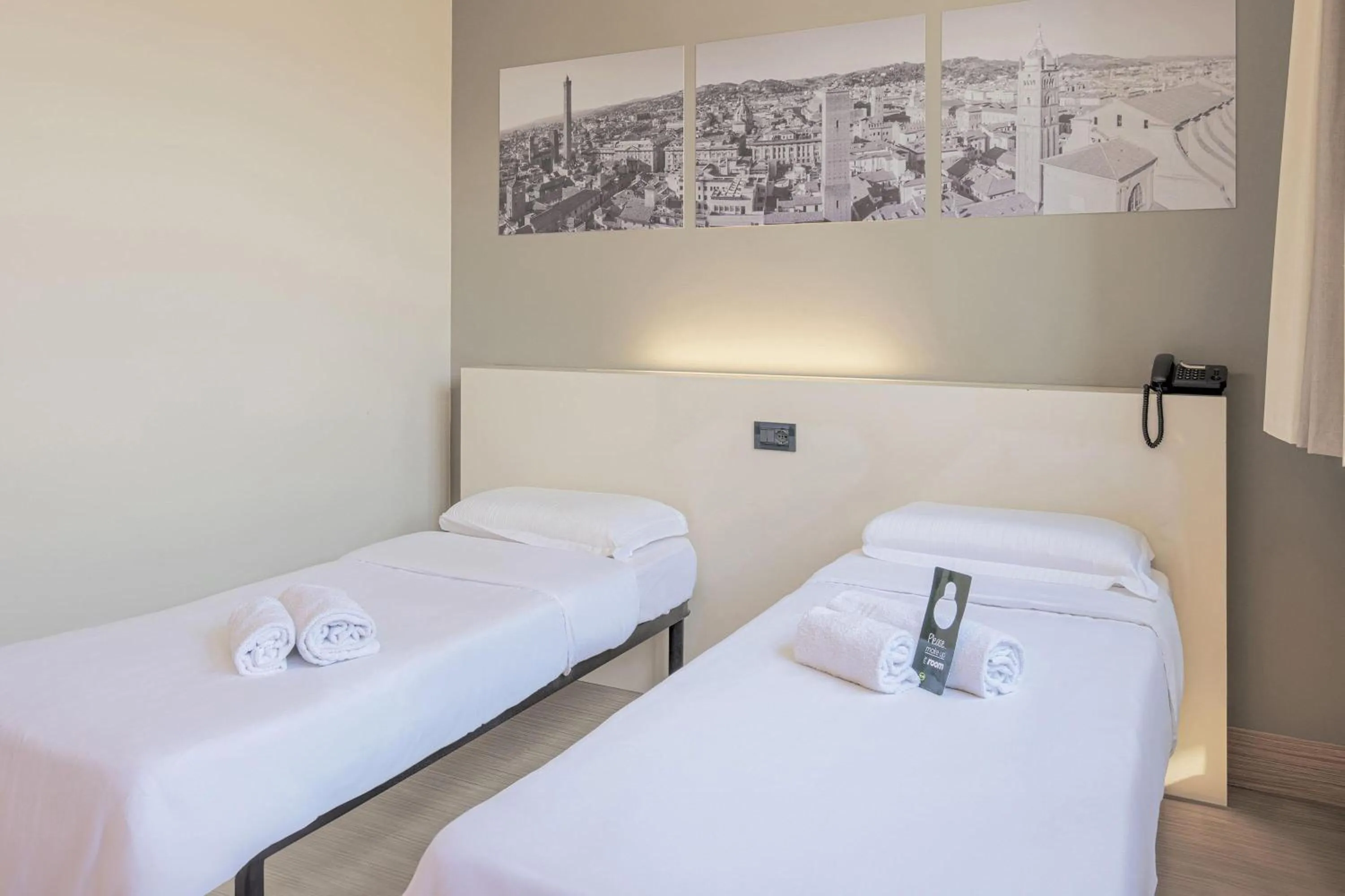 Photo of the whole room, Bed in B&B HOTEL Bologna